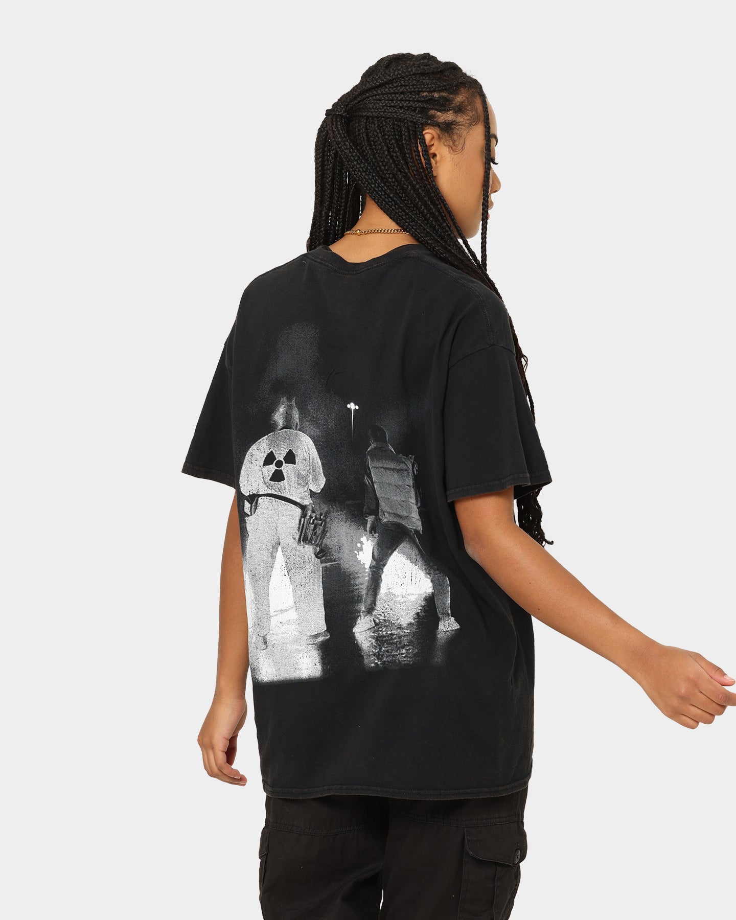 Vintage Back To The Future Movie T-Shirt - Washed Black Retro Graphic Tee - American Thrift Style - Perfect for 80s Parties, Cosplay & Casual Wear
