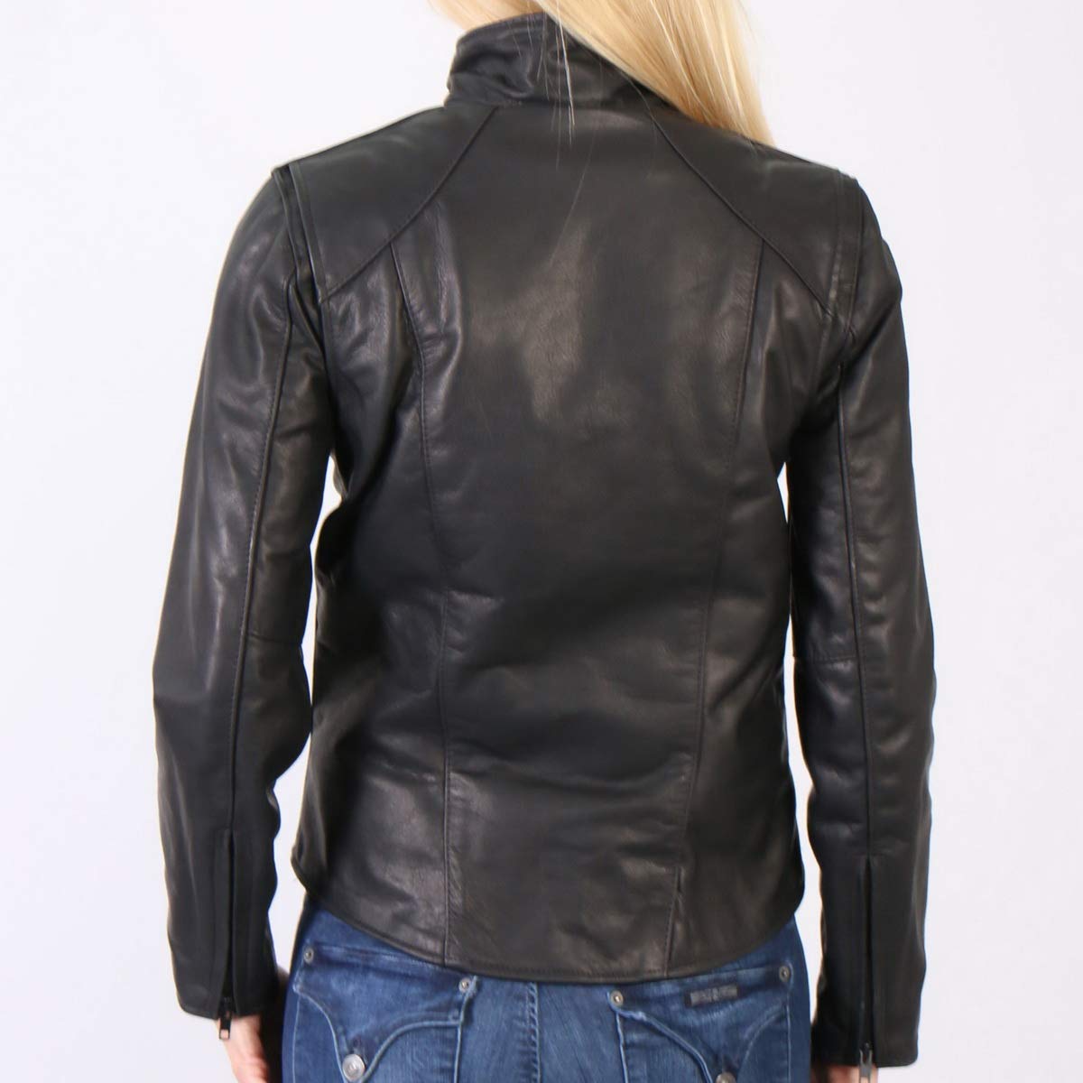Hot Leathers JKL5003 USA Made Ladies Clean Cut Leather Jacket - X-Large | Stylish Women's Biker Jacket for Motorcycle Riding, Casual Outfits & Fashion Events