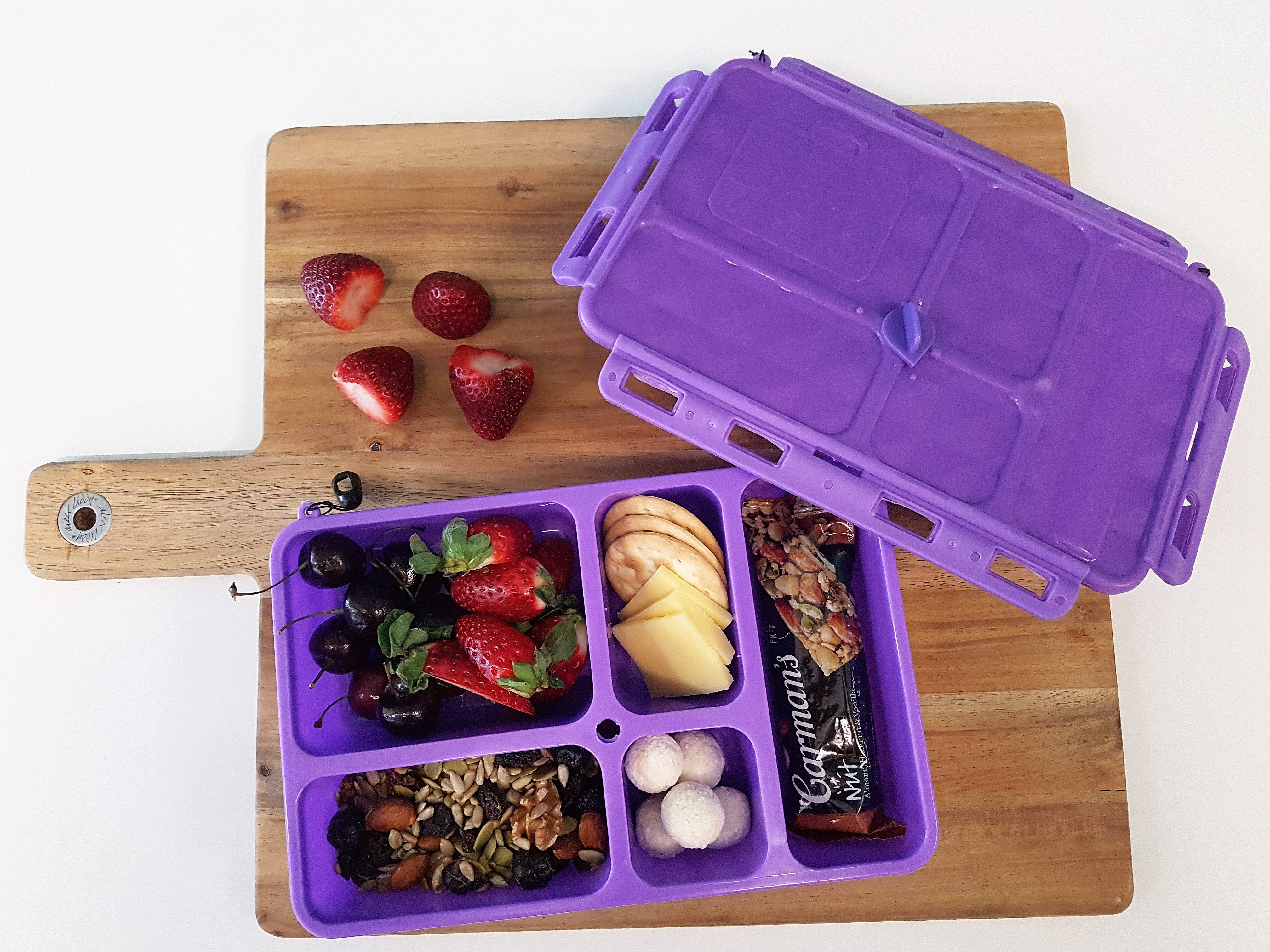 Eco-Friendly Small Snack Box | Reusable Bento Lunch Box for Kids & Adults | Perfect for School, Office & Picnics - Pink
