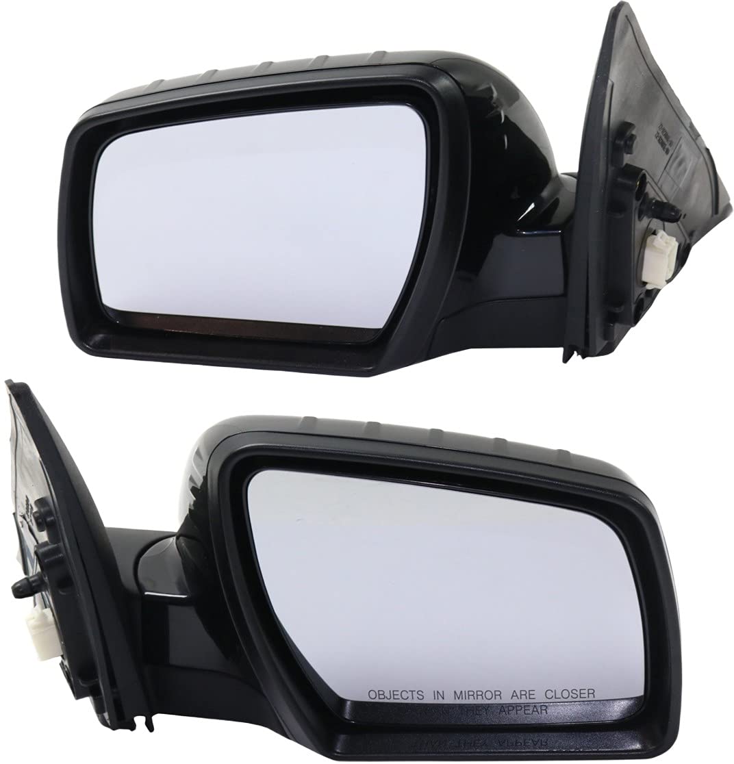 Kia Soul 2012-2013 Power Side Mirrors - Driver & Passenger Non-Heated Replacement Mirrors Without Signal Light (Paintable) | Perfect for Daily Driving, Parking Assistance & Enhanced Visibility