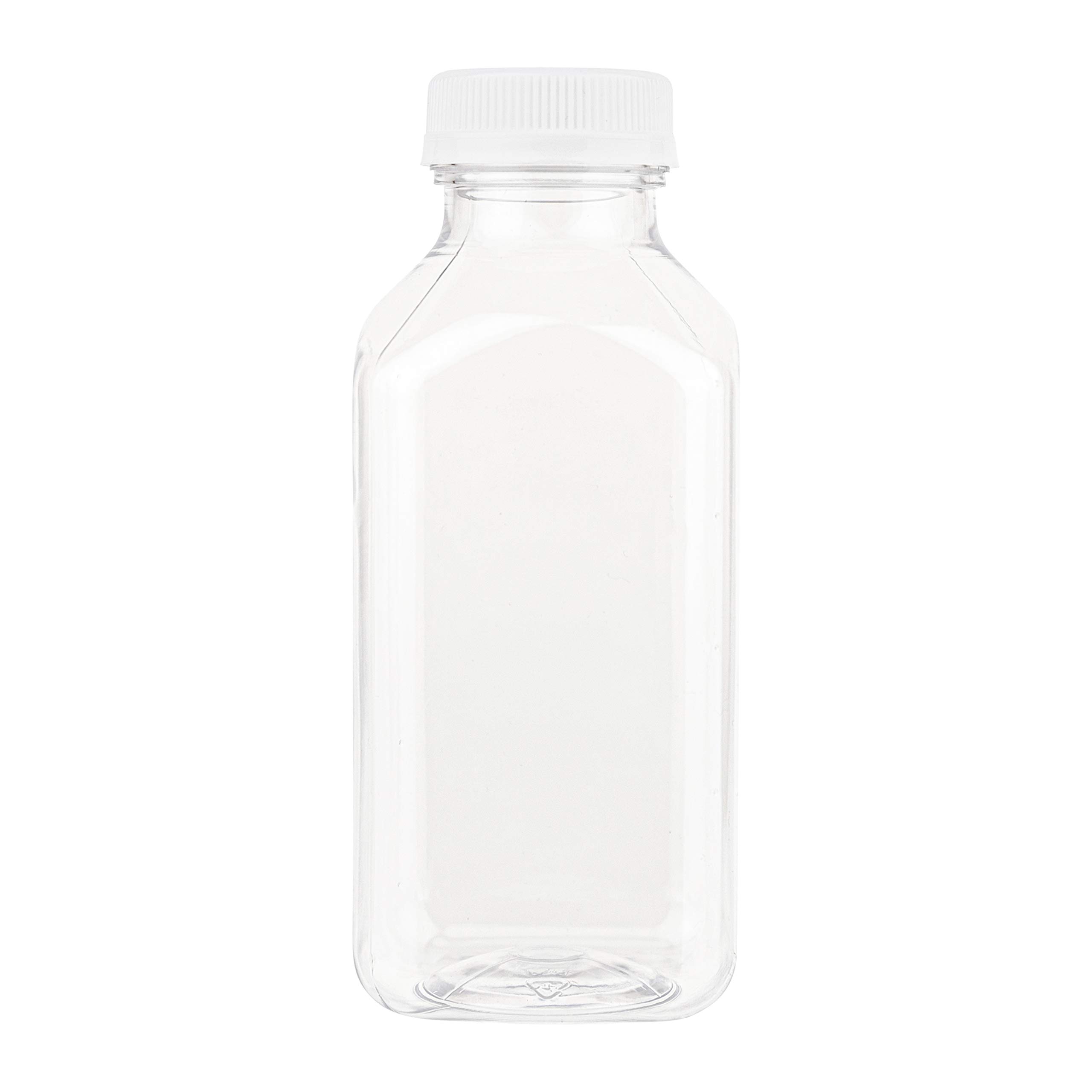 12 Oz BPA-Free Disposable Juice Bottles with Caps - Clear Reusable Plastic Smoothie Containers for Grab & Go Drinks, Juicing & Meal Prep - Leak-Proof 160-Pack Beverage Bottles for Home, Office, Gym & Outdoor Activities