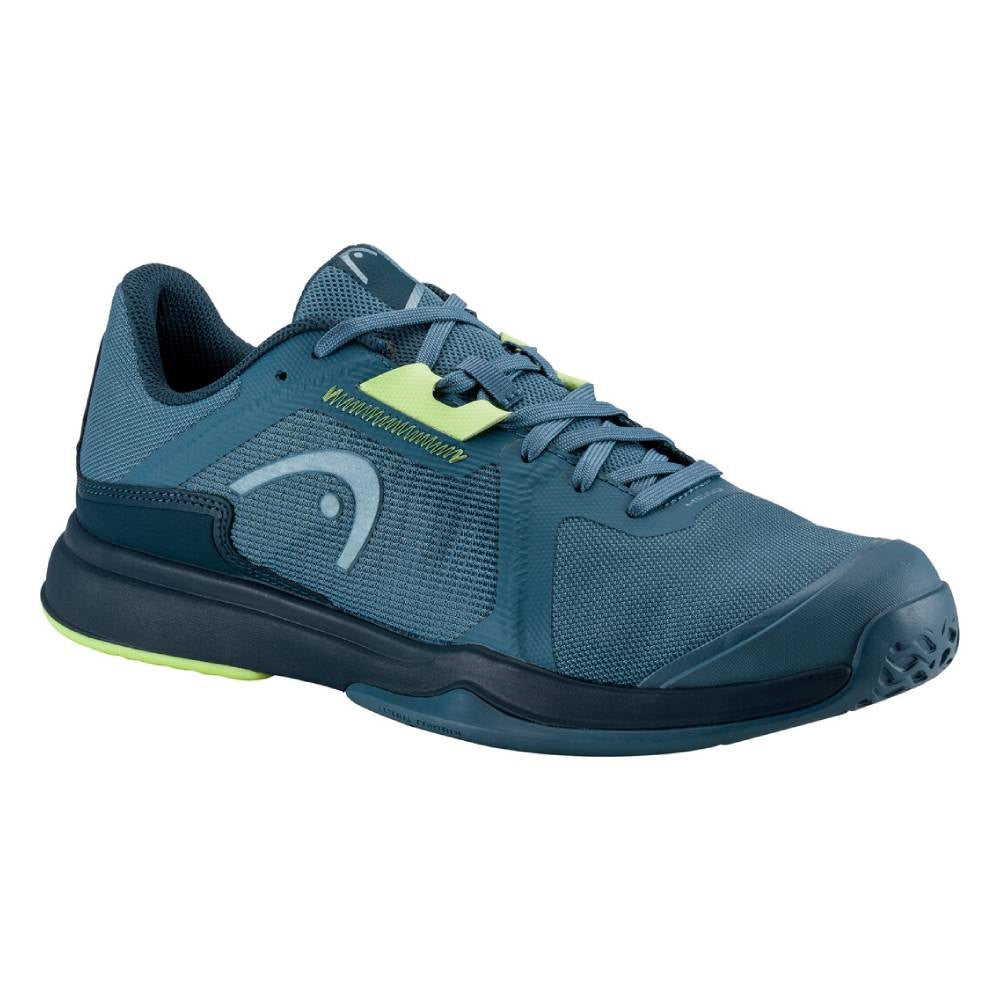 Head Sprint Team 3.5 Men's Tennis Shoes - Lightweight Performance Court Shoes for Men in Bluestone/Lime - Perfect for Competitive Tennis Matches & Casual Wear