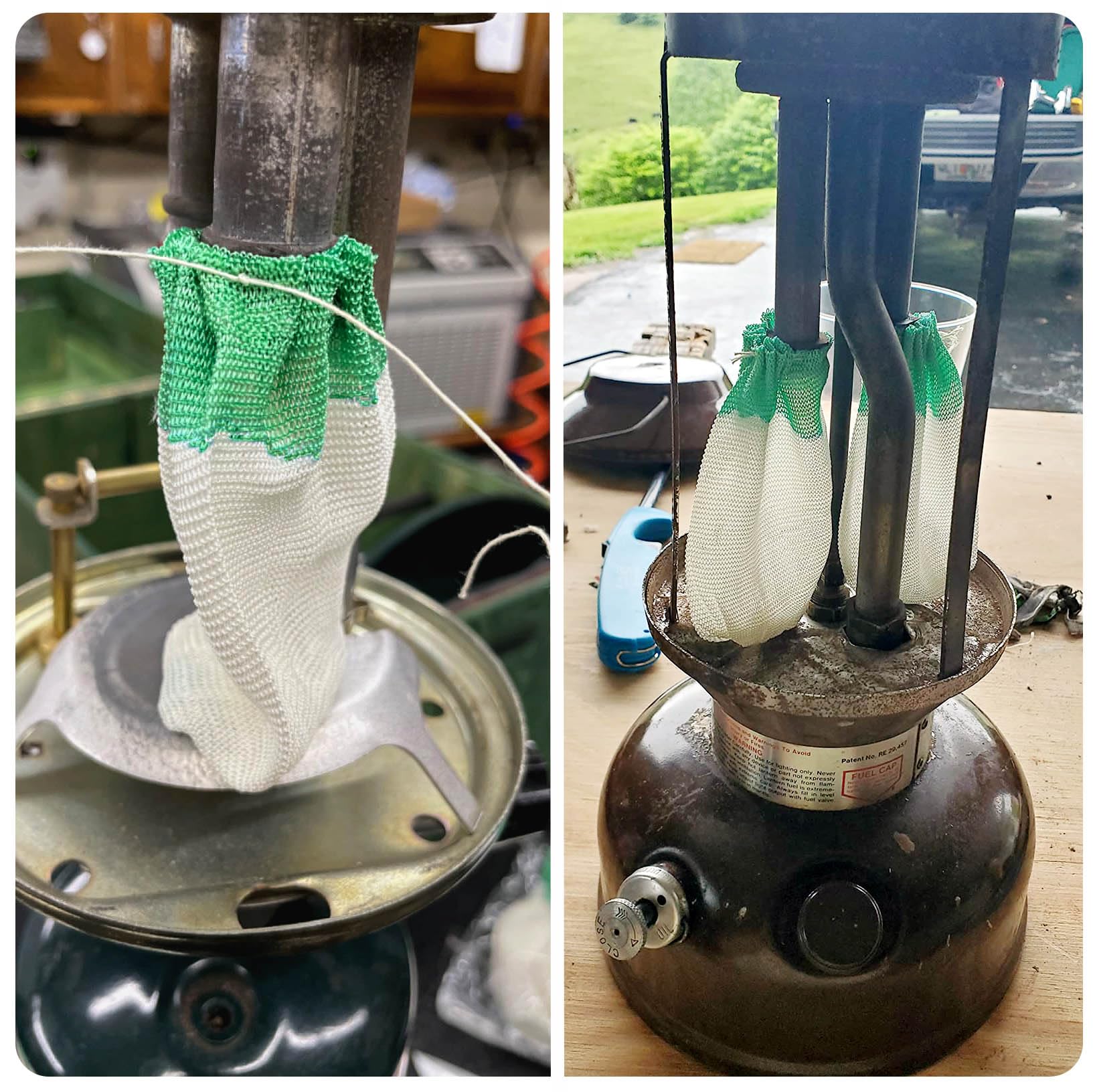 10pcs Propane Lantern Mantles - String Tie Replacement Mantles for Coleman Gas Lanterns - Durable Outdoor Camping Accessories - Perfect for Hiking, Backpacking & Emergency Lighting