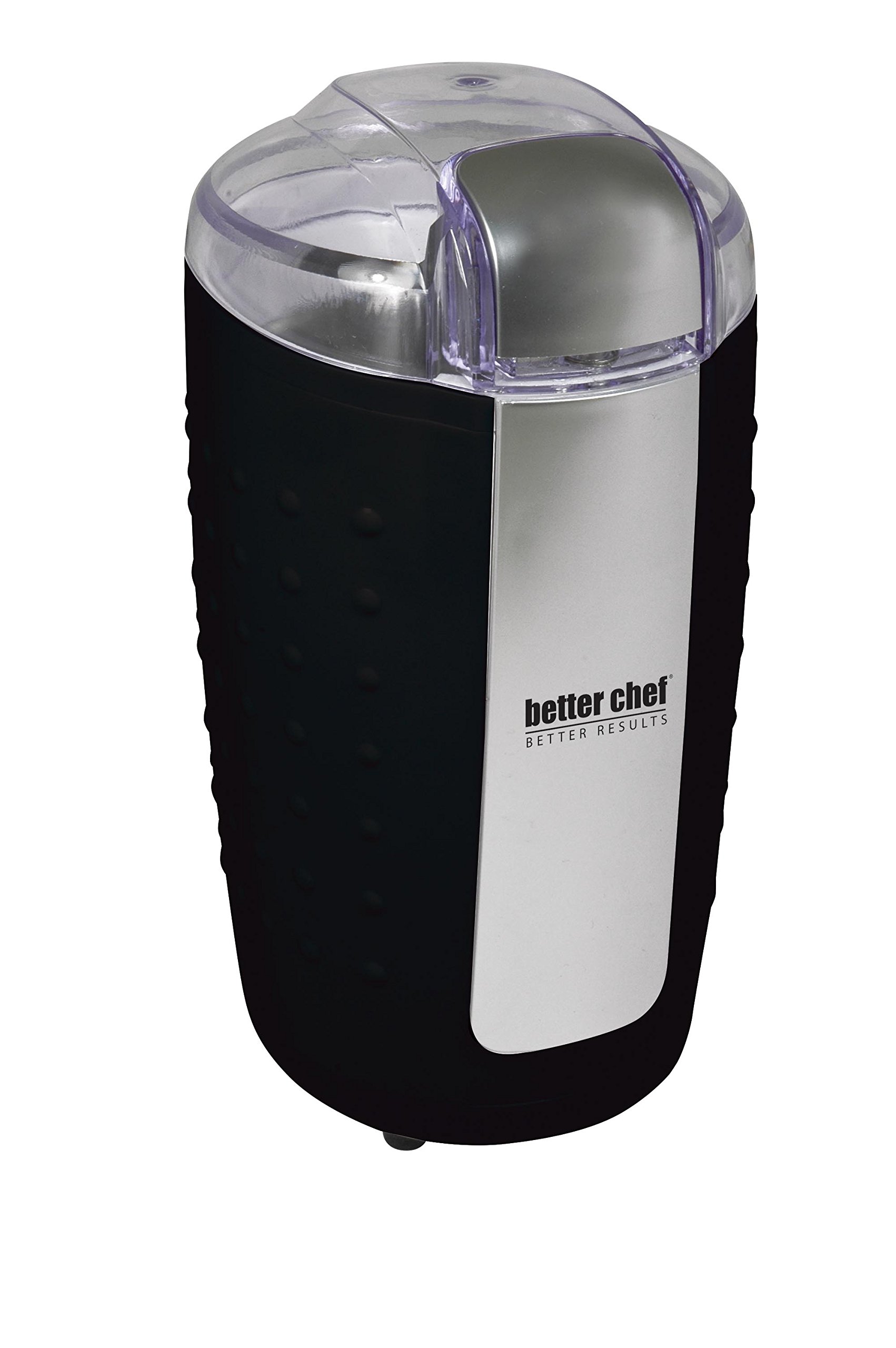 Better Chef 150-Watt Electric Coffee Grinder with Stainless Steel Blades - Perfect for Grinding Coffee Beans, Nuts & Spices - Compact & Powerful for Home Kitchen Use (Black)