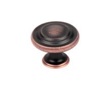 250 Pack Century Builders Choice Oil Rubbed Bronze Cabinet Knobs 1-1/4 Inch Diameter - Elegant Vanity Drawer Pulls for Kitchen, Bathroom & Furniture Upgrade (07015-OBH)