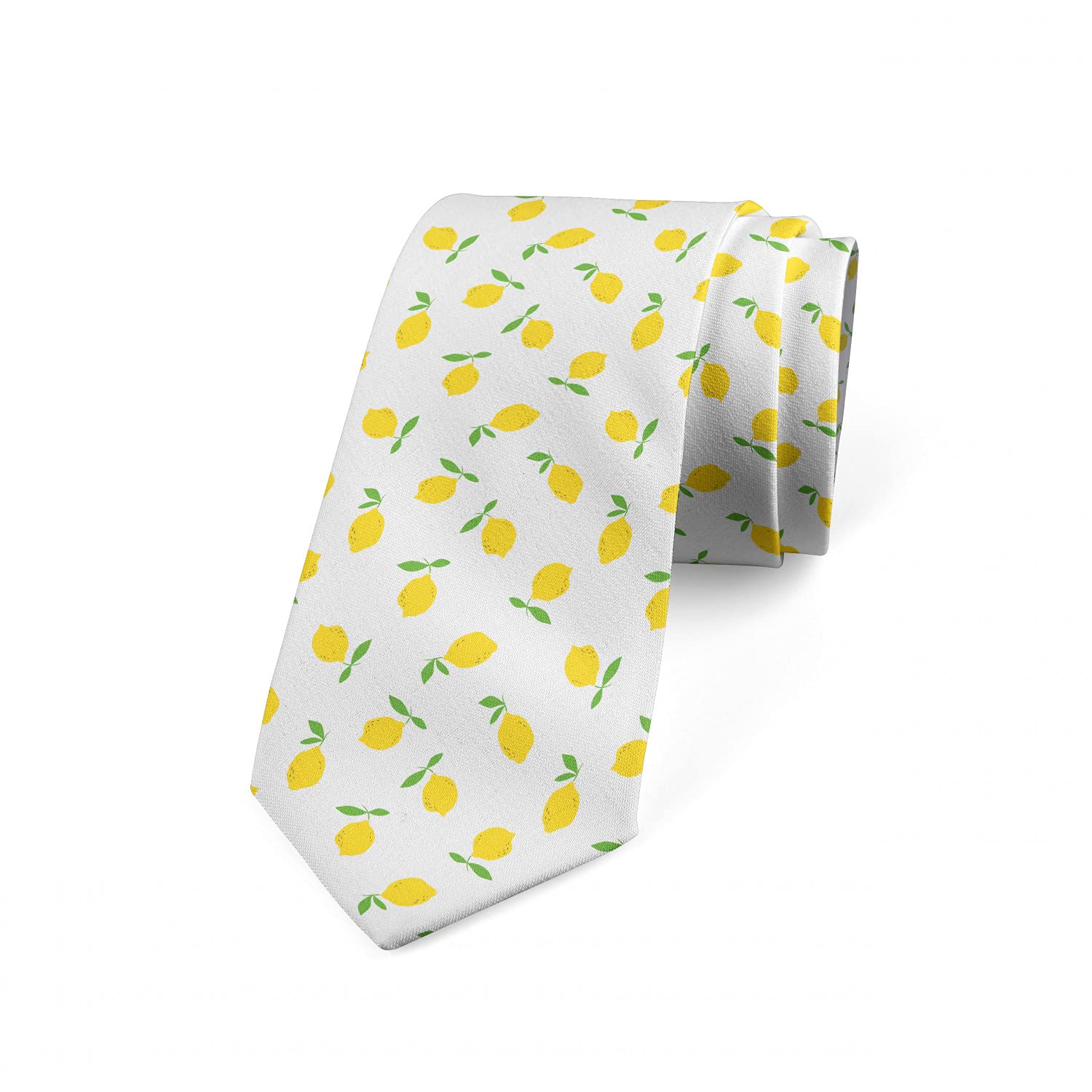 Ambesonne Summer Citrus Fruit Necktie - 3.7