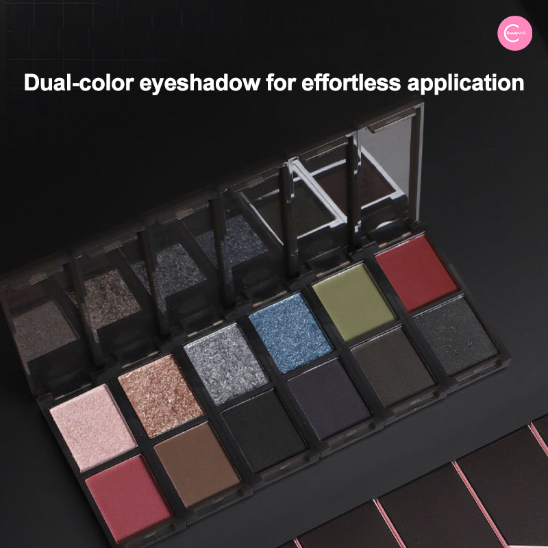 Biya Frosted Elegance Dual Tone Eyeshadow Palette - 12 Highly Pigmented Matte & Shimmer Shades for Day & Night Makeup Looks | Perfect for Party, Wedding & Everyday Wear