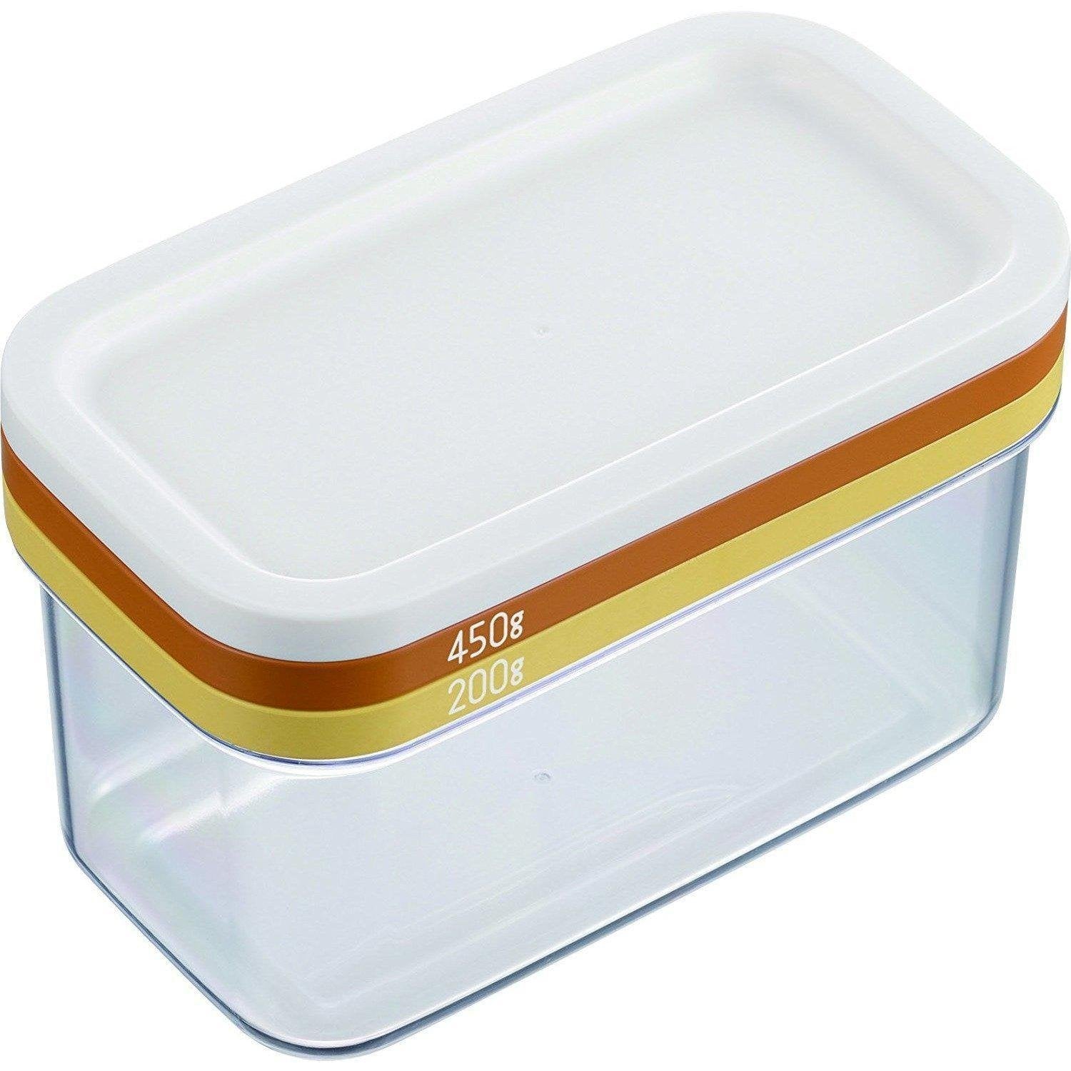 Akebono ST 3006 Butter Dish with Built-in Cutter - Airtight Butter Keeper for Freshness - Perfect for Kitchen, Dining Table & Breakfast Serving