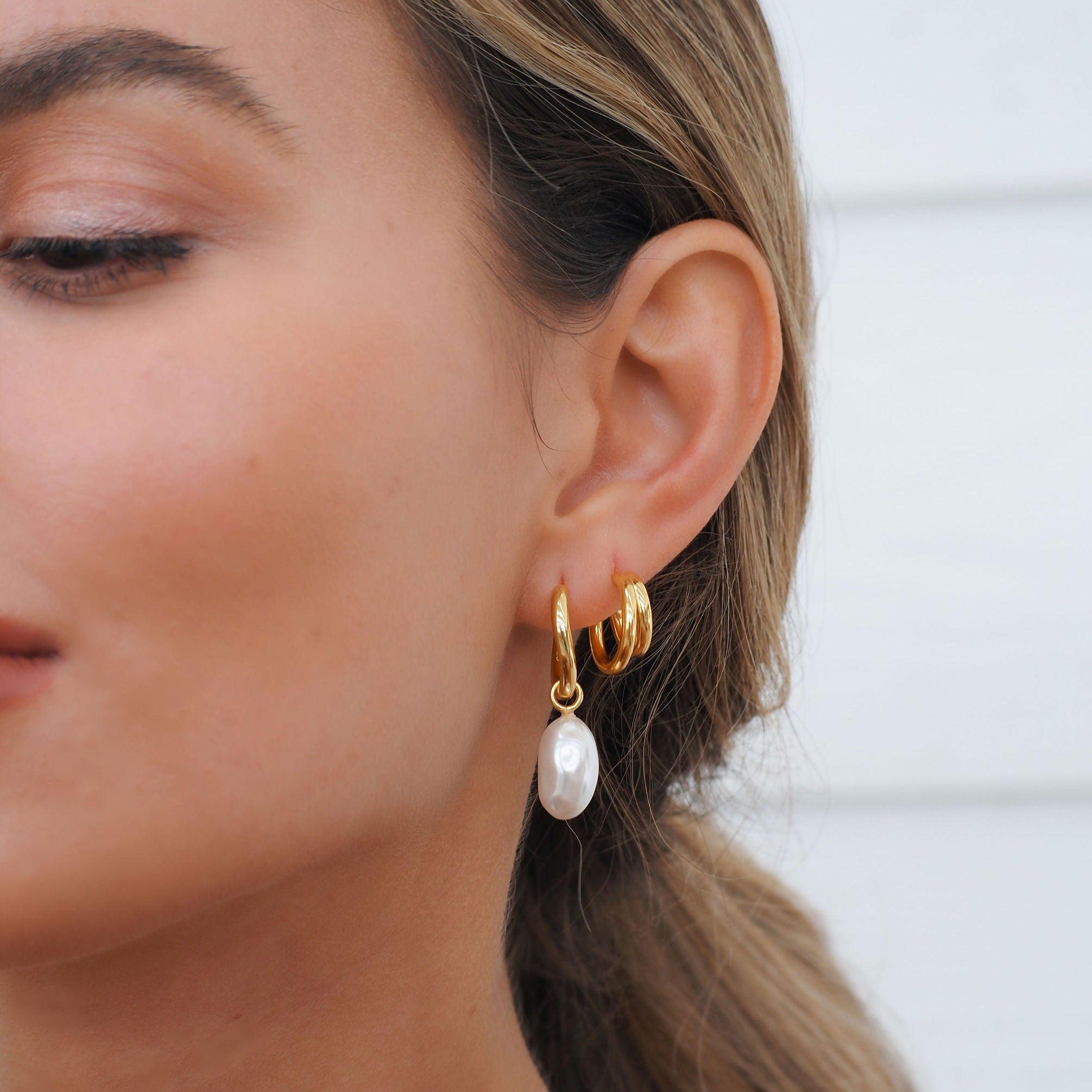 Classic Gold Layered Hoop Earrings for Women - Trendy Stackable Hoops for Everyday Wear & Special Occasions