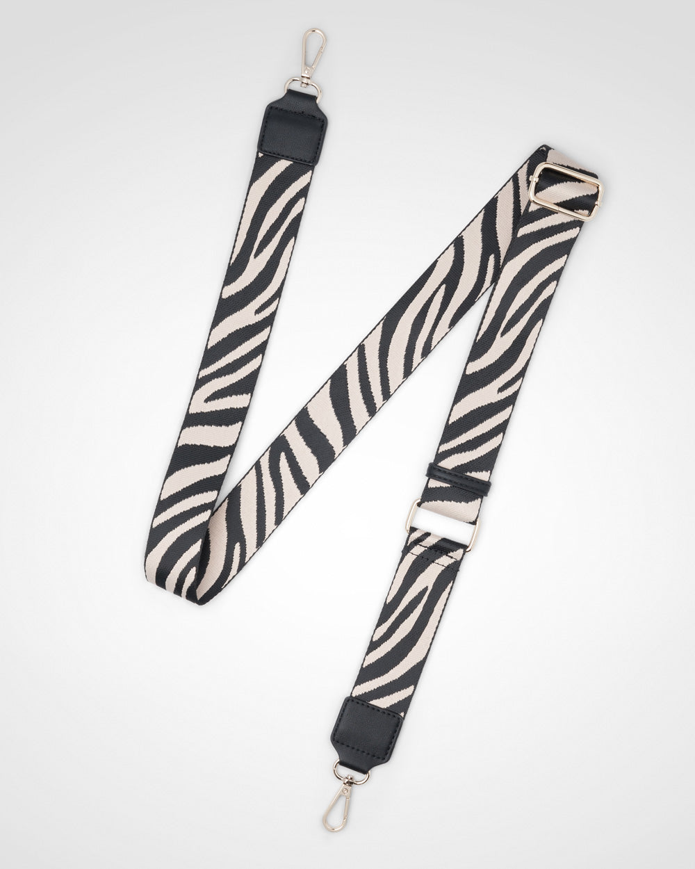 Charlotte Double Zip Crossbody Bag with Zebra Print Strap - Stylish Hands-Free Purse for Women, Perfect for Travel, Shopping & Everyday Use