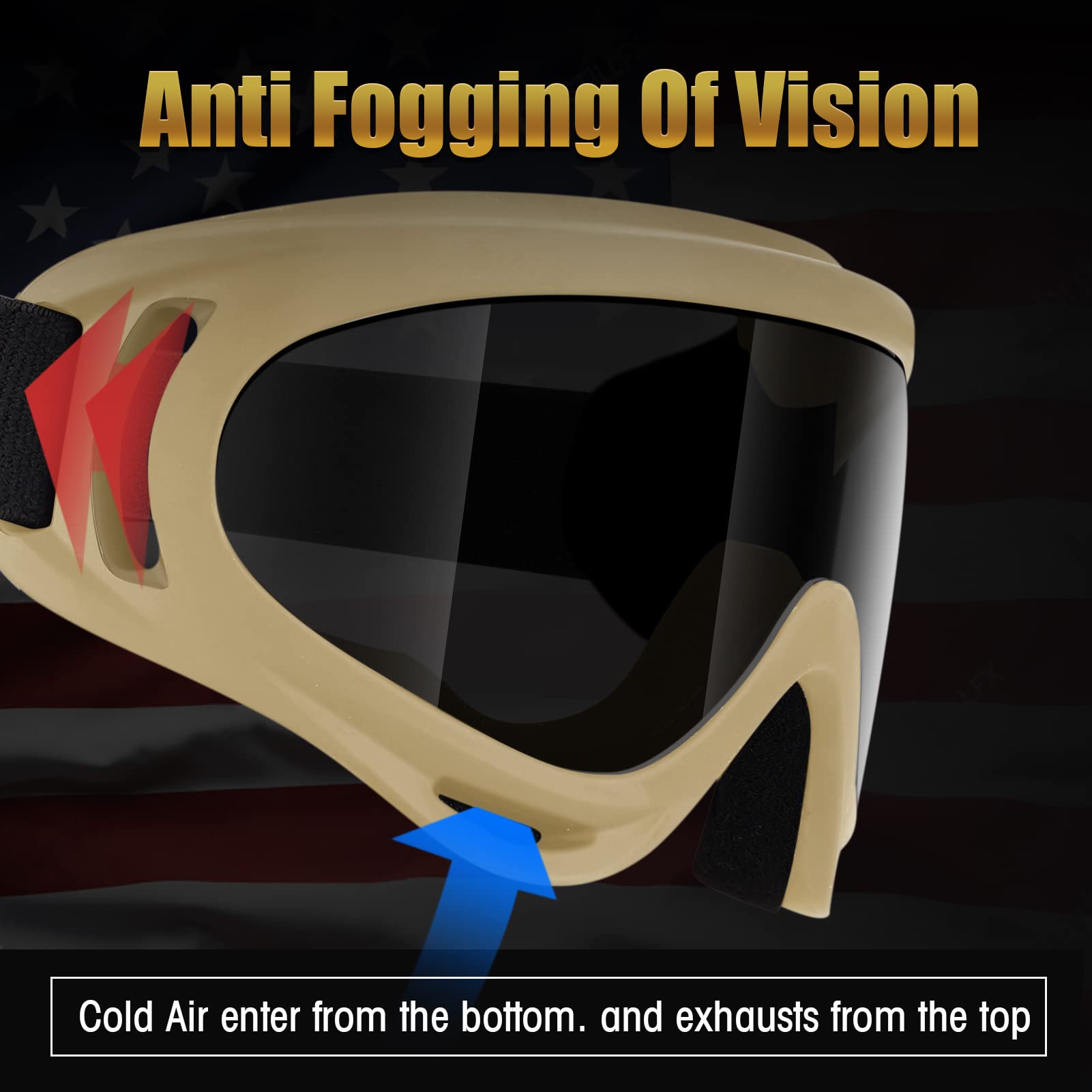 Airsoft Tactical Goggles 2-Pack - Military Grade Anti-Fog Shooting Glasses for Outdoor Sports & Tactical Training | Perfect for Airsoft, Paintball, Hunting & Range Shooting