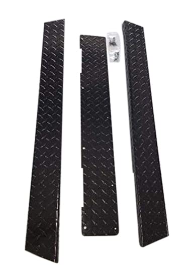YAMAHA GOLF CART Diamond Plate Rocker Panels & Kick - Black Replacement Parts for G2-G9 Models | Durable Protection for Golf Cart Body | Perfect for Golf Courses, Resorts & Personal Use