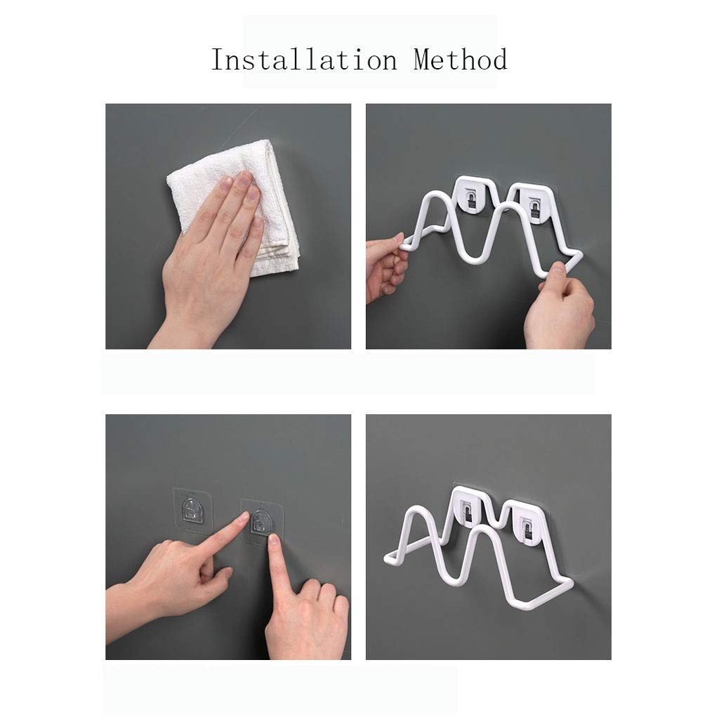 Waterproof Self-Adhesive Shower Shelf Organizer - No Drill Wall Mount Bathroom Storage for Shampoo, Soap & Towels - Perfect for Small Spaces & Rental Homes (White, 12.5