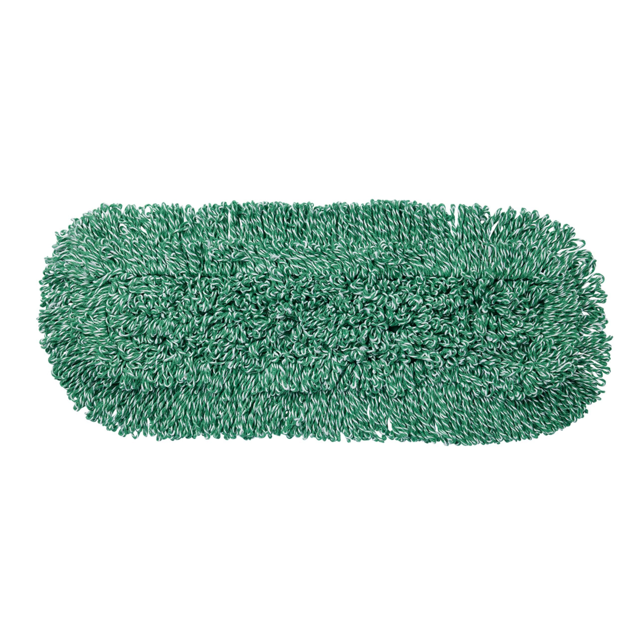 Rubbermaid Commercial Heavy Duty 24-Inch Microfiber Dust Mop Head Replacement - Green Industrial Wet Mop for Floor Cleaning - Perfect for Office, School, Stadium, Lobby, Restaurant & Commercial Spaces