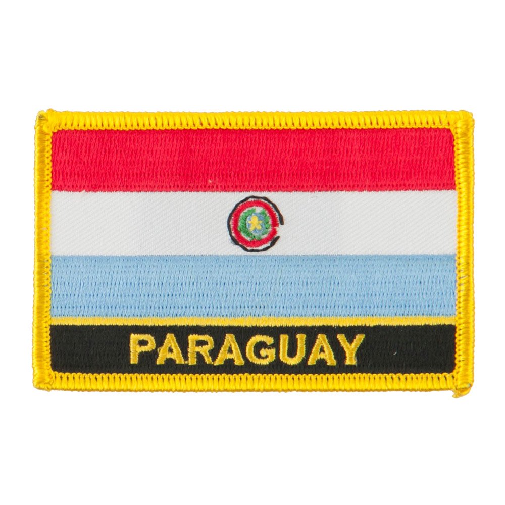 Paraguay Flag Embroidered Patch with Country Name - South American National Symbol for Backpacks, Jackets & DIY Crafts