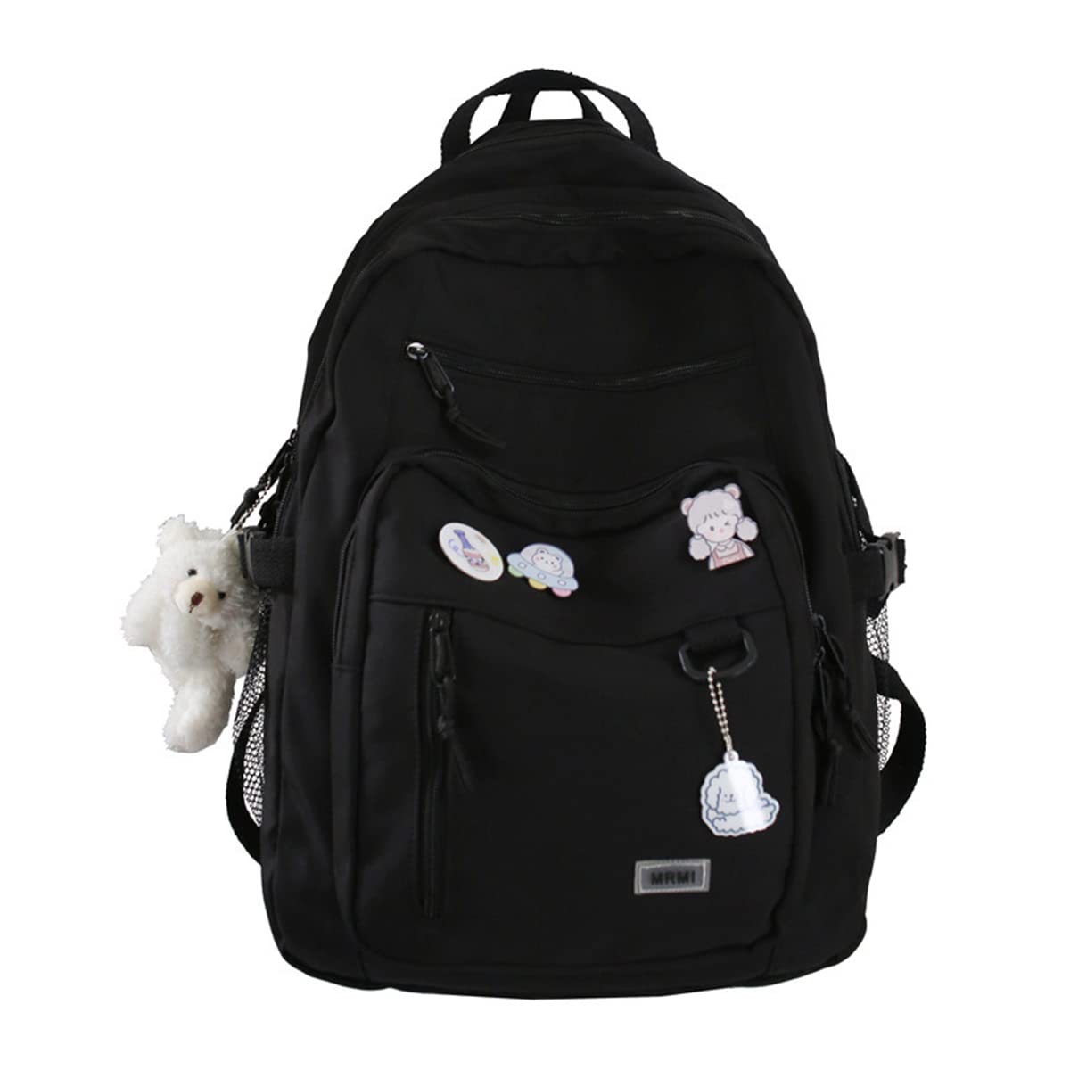 Stylish Girls Backpack for School - Large Capacity Nylon Canvas Backpack for Teen Students | Perfect for School, Travel & Everyday Use