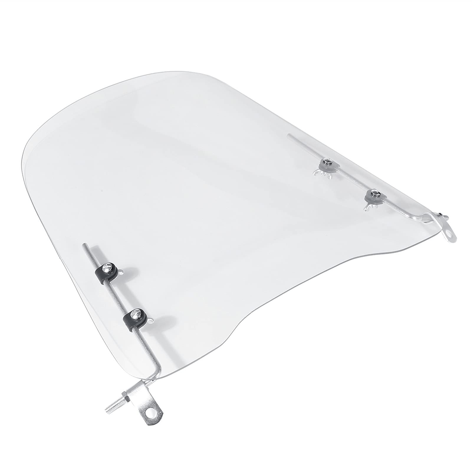 Universal Motorcycle Windshield - 3mm Clear PC Wind Deflector for Scooters & Bikes