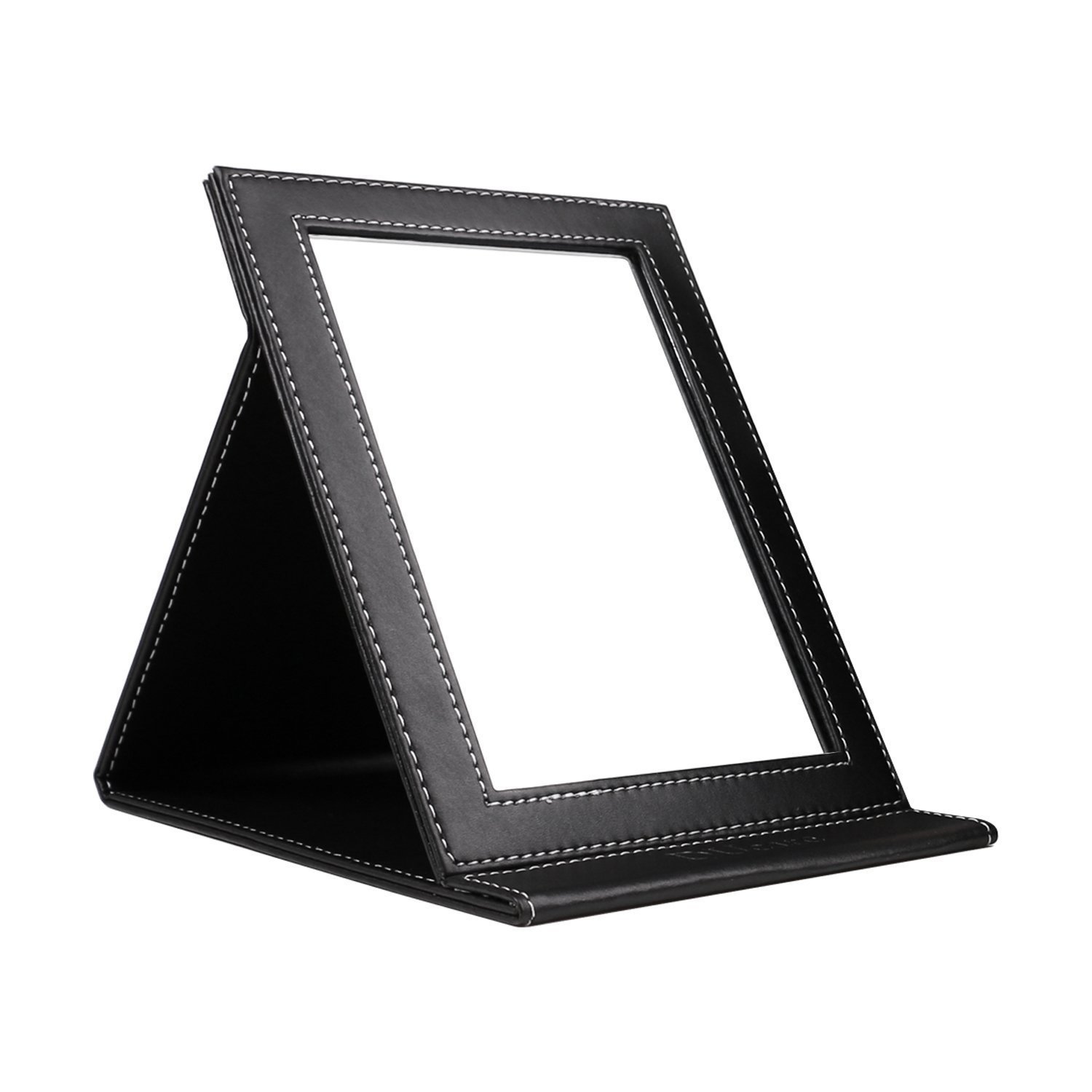 DUcare Portable Folding Vanity Mirror with Stand - Adjustable Rectangular Travel Mirror, Ultra-Thin & Lightweight for Makeup, Home, Camping, and On-The-Go Use
