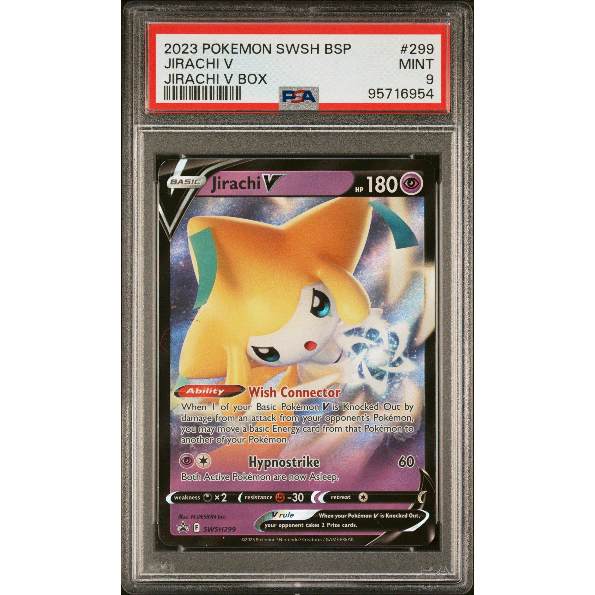 2023 Pokemon Sword & Shield Jirachi SWSH299 Promo Card PSA 9 Gem Mint - Collectible Trading Card for Pokemon Fans & TCG Players - Perfect for Gaming, Trading, and Display