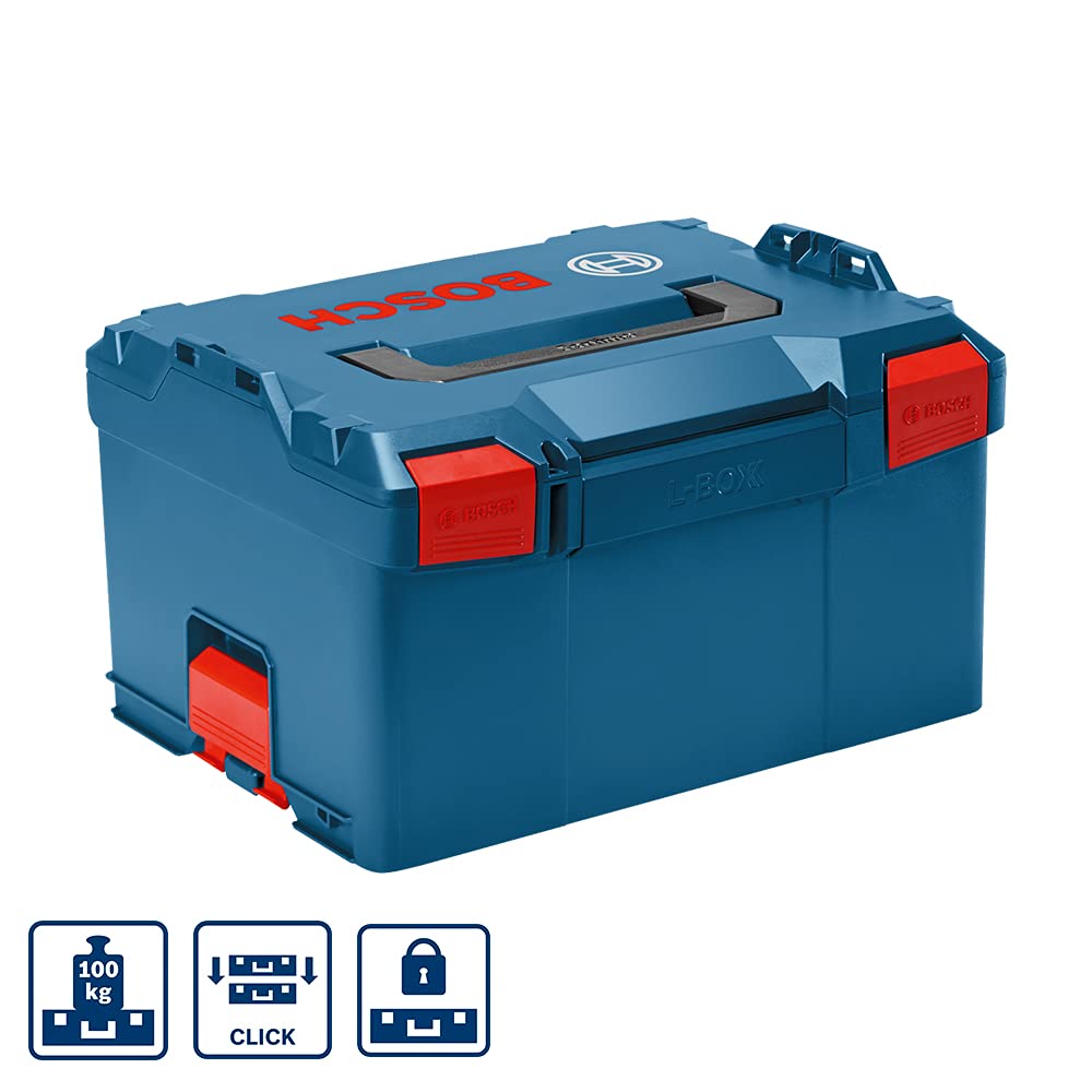 Bosch Professional L-BOXX 238 Tool Case - 28.4L Capacity, 25kg Max Load, Durable ABS/PA6 Plastic Construction - Perfect for Power Tools Storage & Job Site Organization