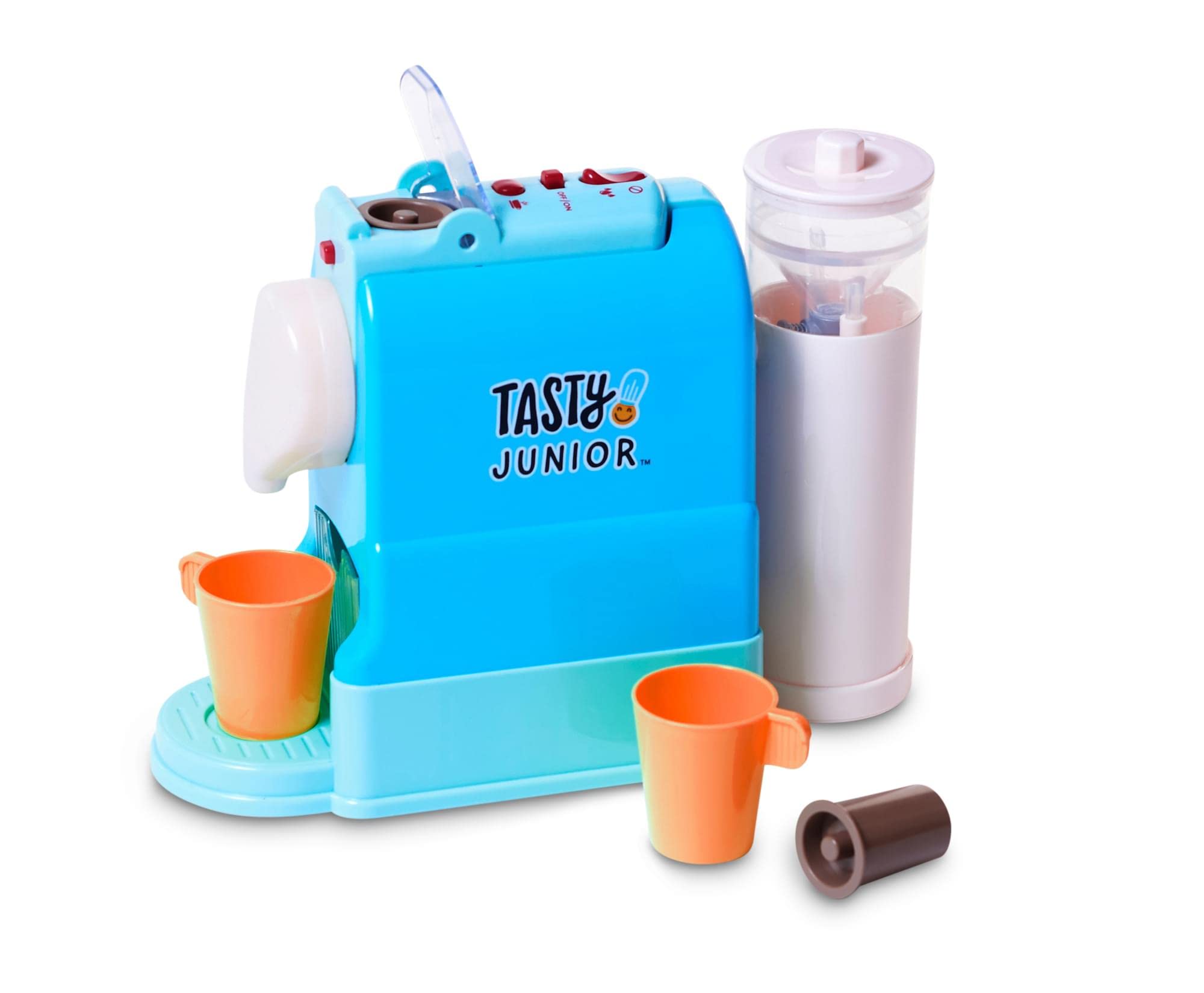 Pretend Play Coffee Maker Toy Set for Kids - 12-Piece Barista Playset with Realistic Sounds & Lights - Perfect for Imaginative Play, Role-Playing & Early Learning - Great Gift for Toddlers & Preschoolers (Birthday, Christmas, Playroom)