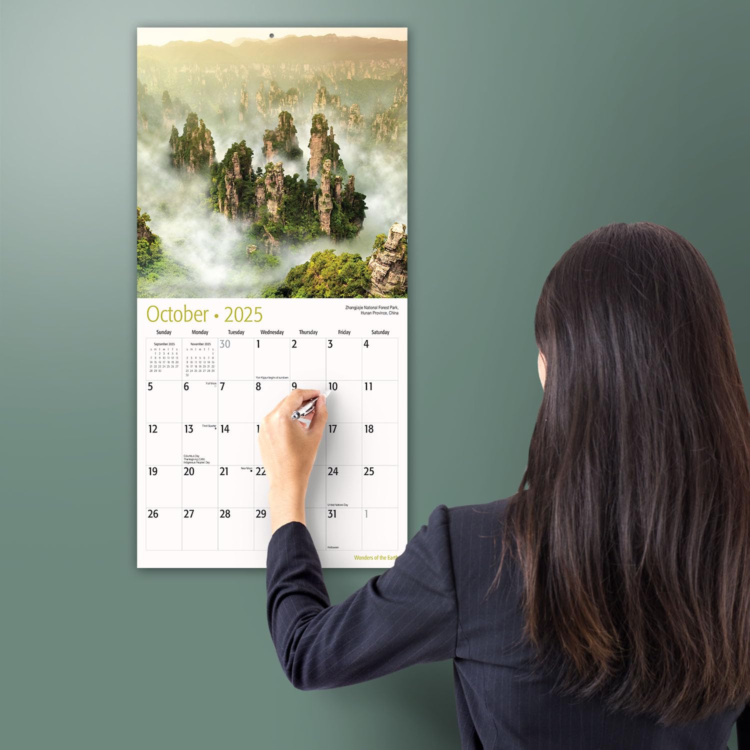 MICASA PRESS - Wonders of the Earth 2025 Wall Calendar | 12 Month Large Format (12