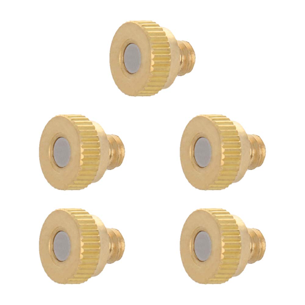 MroMax 5Pcs Brass Misting Nozzles - 0.15mm Orifice 3/16