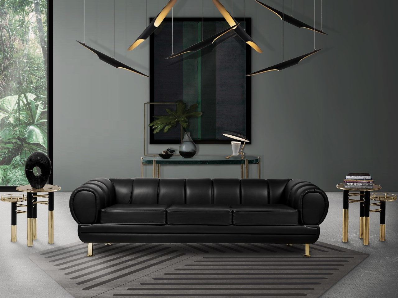 Coltrane Pipe Pendant Lights - Industrial Style Hanging Light Fixture for Kitchen Island, Dining Room & Bar Decor