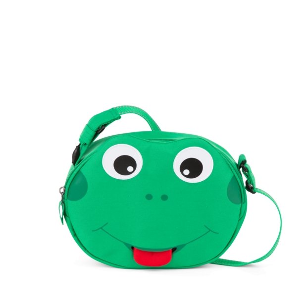 Affenzahn Mini Friend Sling Bag Frog - Cute Animal Crossbody Bag for Kids, Adjustable Strap, Lightweight & Durable - Perfect for School, Travel & Outdoor Adventures