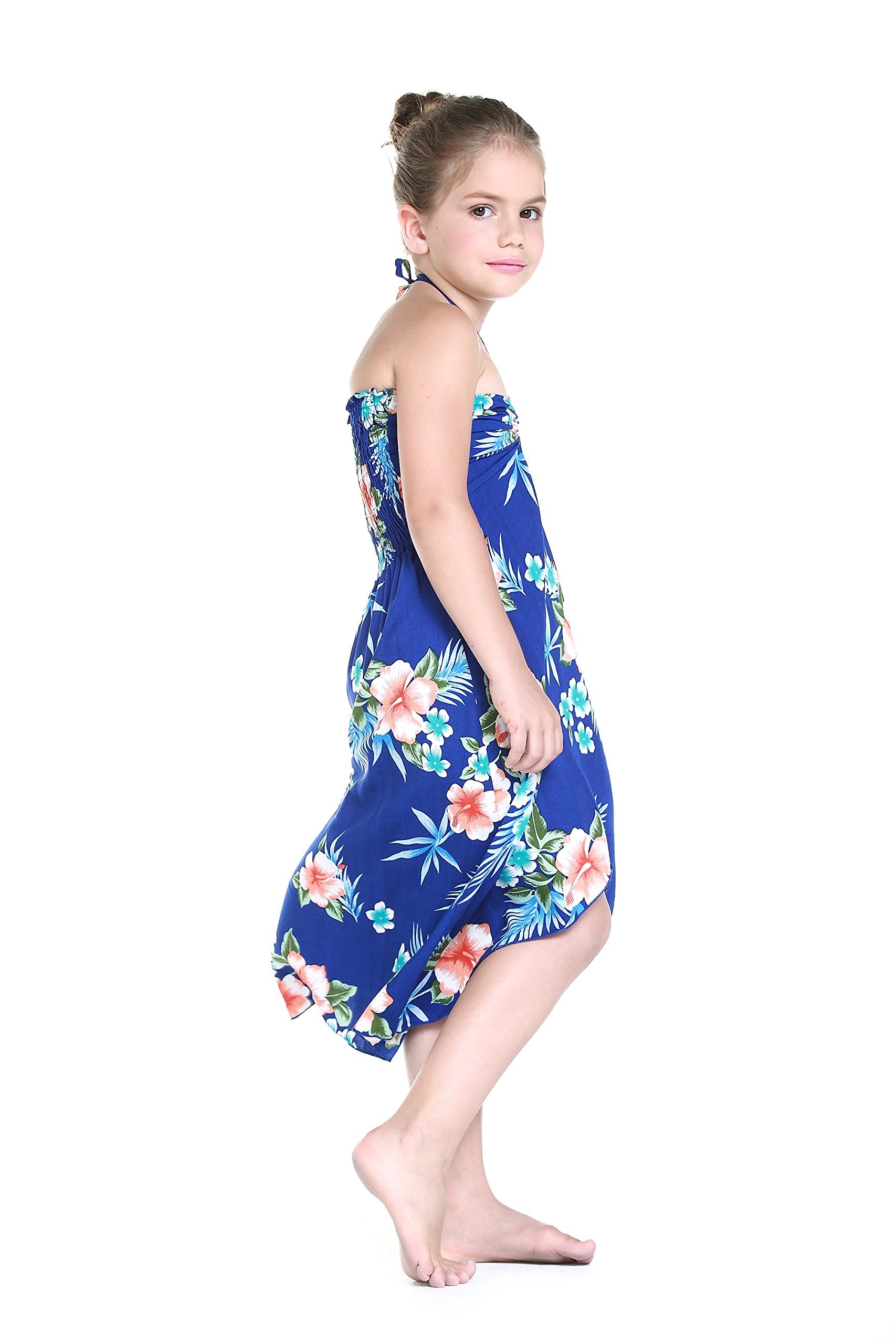 Hawaiian Halter Dress for Women - Floral Hibiscus Red Summer Beach Dress | Perfect for Vacations, Pool Parties & Tropical Getaways