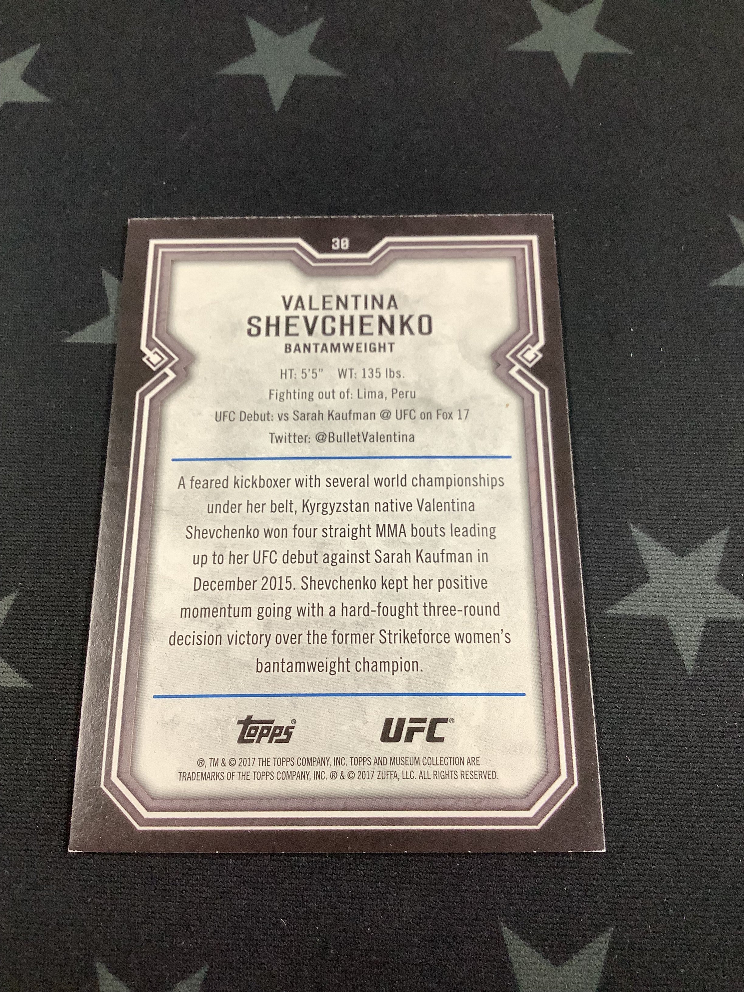 2017 Topps Museum Collection UFC Valentina Shevchenko Rookie Card - MMA Trading Card for Collectors, Fight Fans & Sports Memorabilia Enthusiasts