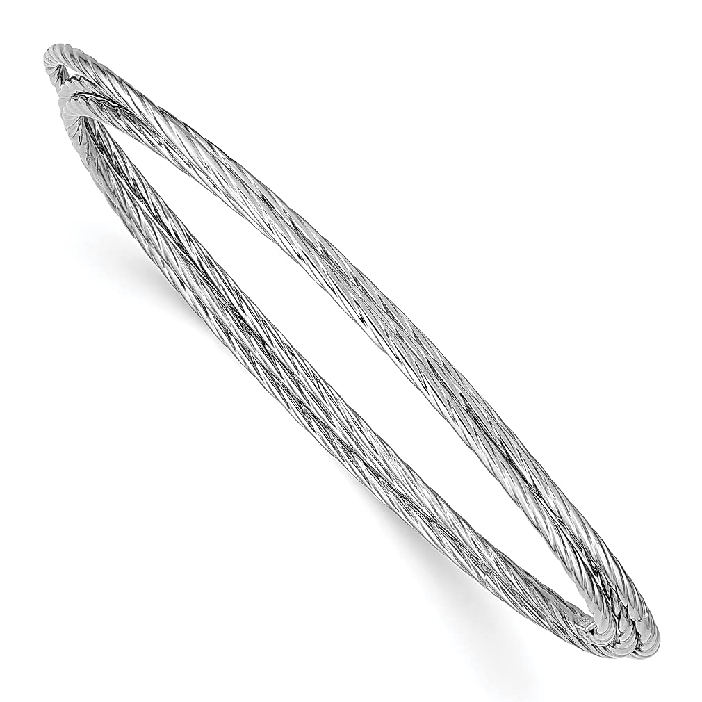 925 Sterling Silver Twisted Intertwined Bangle Bracelet for Women - Adjustable Slip-On Cuff - Stackable Fine Jewelry - Perfect Gift for Her - Ideal for Everyday Wear, Date Nights & Special Occasions