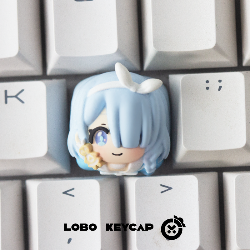 Blue Archive Themed Custom Resin Keycaps - Artistic Mechanical Keyboard Keycaps for Gaming & Typing Enthusiasts | Perfect for PC, Mac & Custom Keyboard Builds
