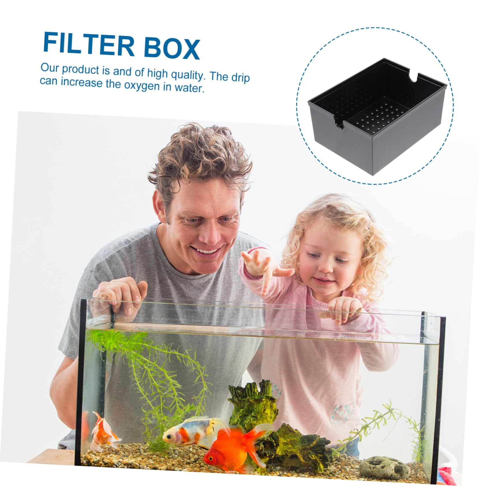 2PCS Aquarium Filter Strainers for Fish Tank - External Acrylic Enclosure Case
