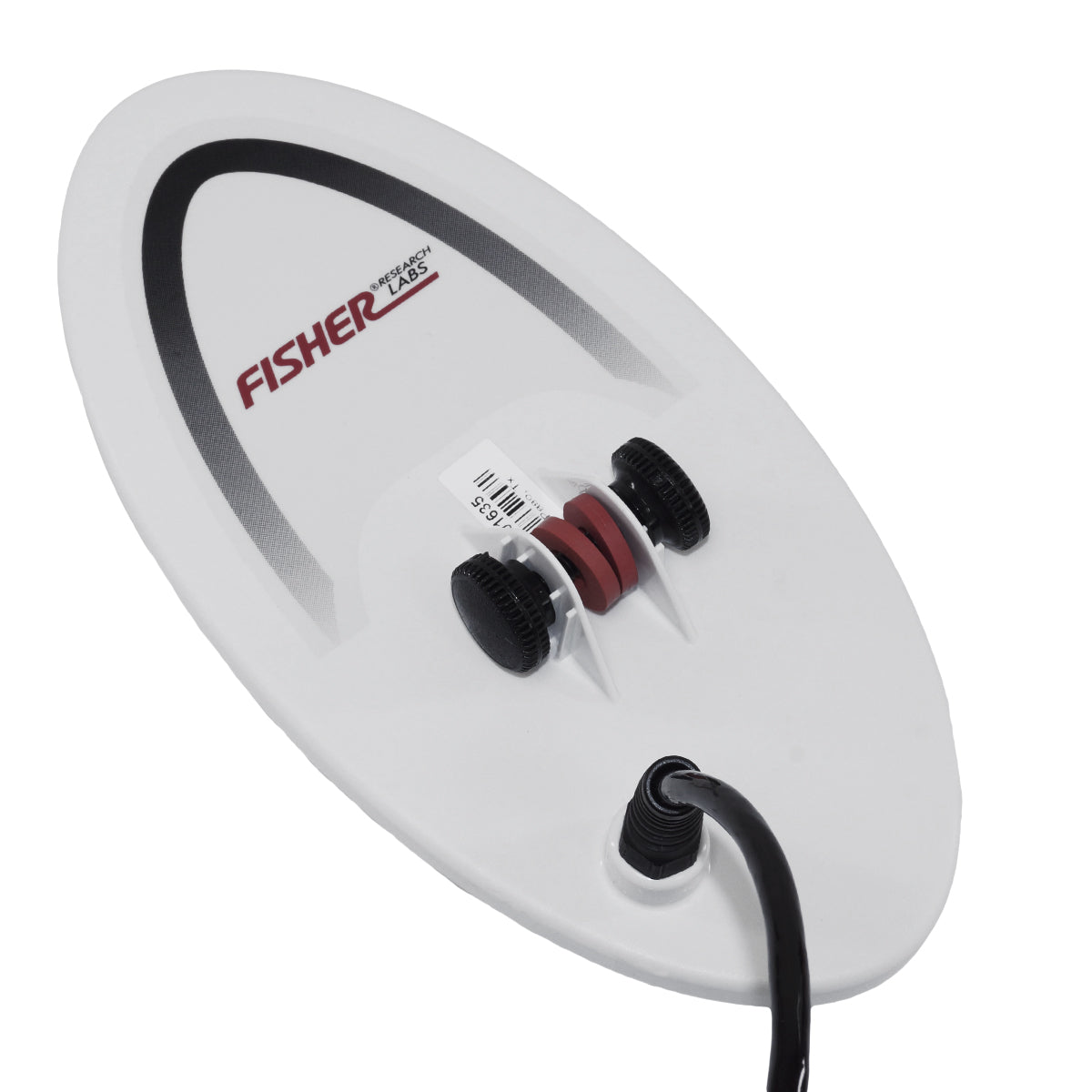 Fisher 10 DD White Elliptical Closed Coil for F5 & F19 Metal Detectors - Waterproof Search Coil for Beach, Field & Relic Hunting