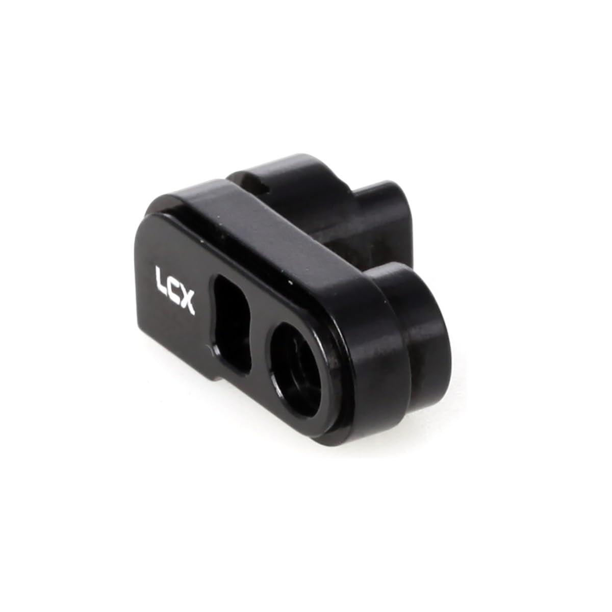LCX Racing 1/4 Scale RC Motorcycle CNC Aluminum Servo Arm & Front Brake Disc Caliper - Black Upgrade Parts for Losi Promoto-MX - Durable Off-Road & Racing Accessories for RC Enthusiasts