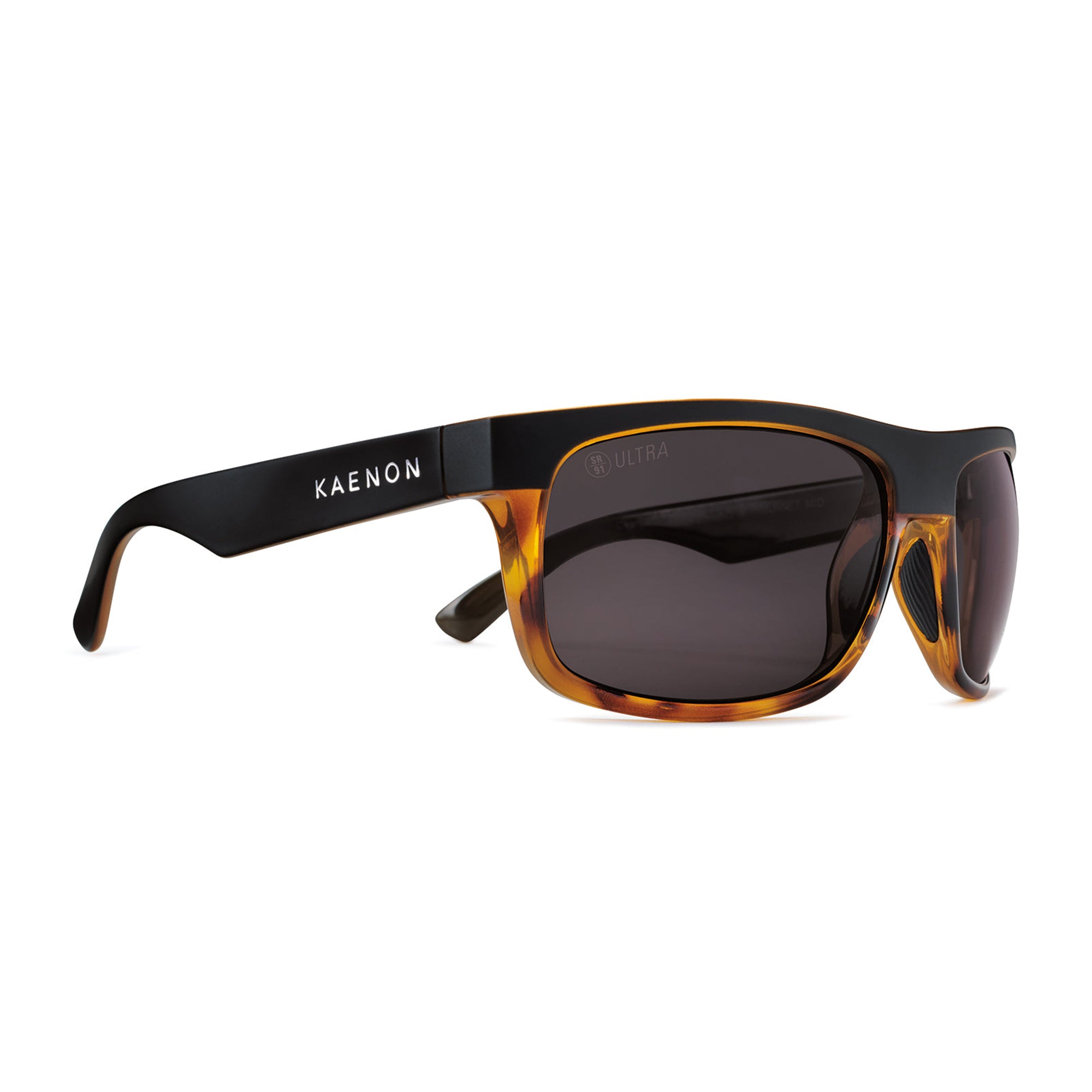 Burnet Mid Polarized Sunglasses - Matte Black & Tortoise / Ultra Grey Lens - UV Protection & Anti-Glare - Perfect for Driving, Fishing & Outdoor Activities