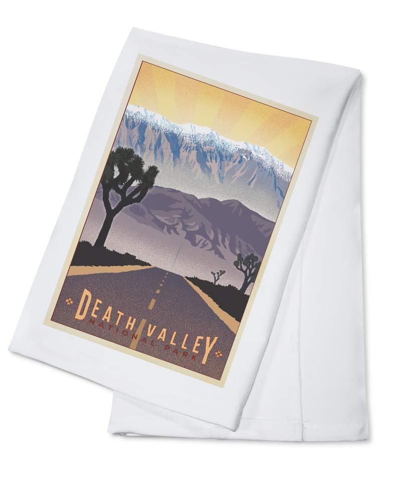 Death Valley National Park California Cotton Tea Towel - 100% Premium Cotton Decorative Hand Towel for Kitchen & Home Decor - Perfect for Dish Drying, Gift Giving & Vintage Style Home Accessories