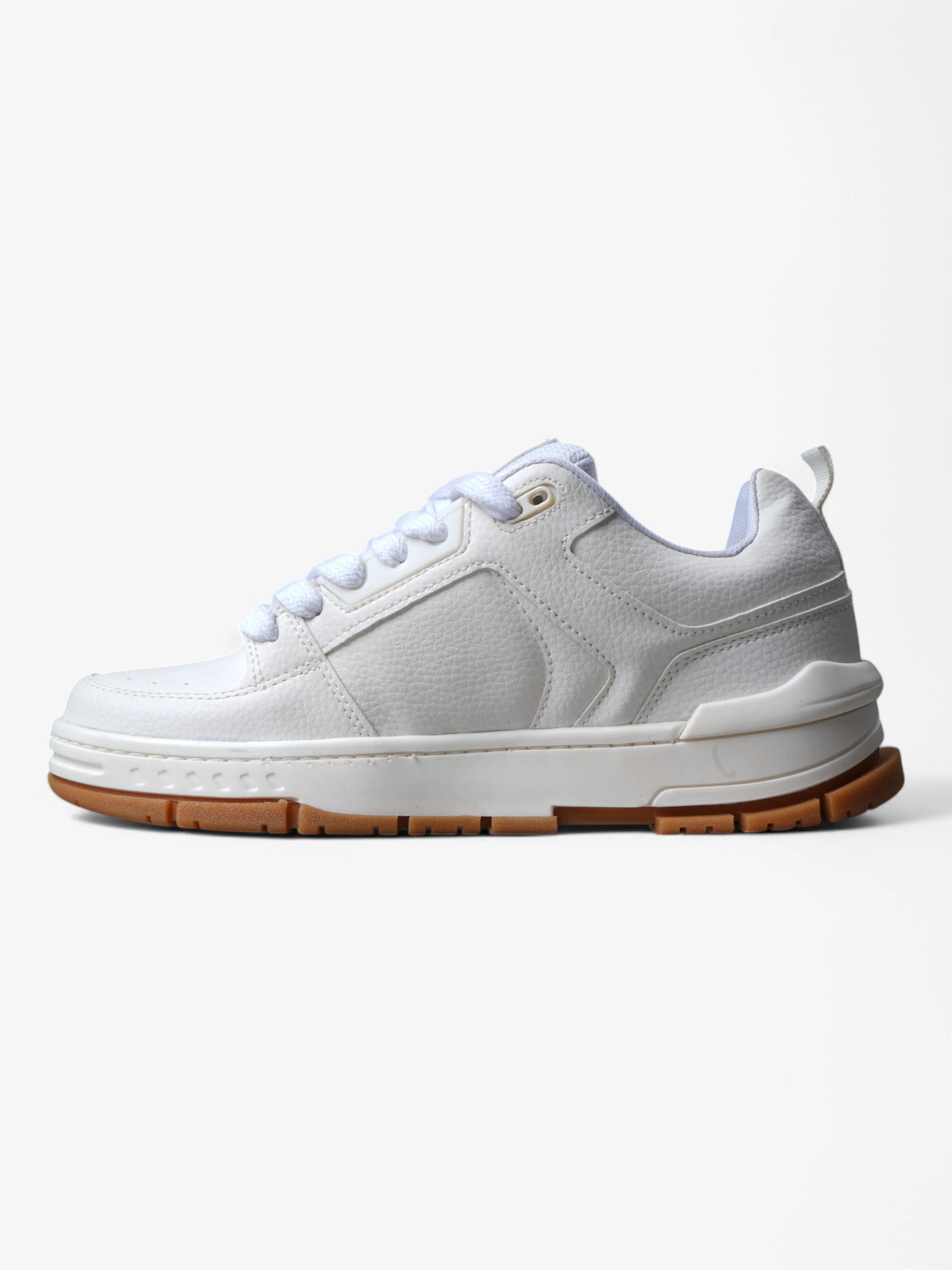 Mormaii Crest White Gum Sneakers - Men's Casual Shoes for Running, Walking & Everyday Wear | Lightweight & Comfortable