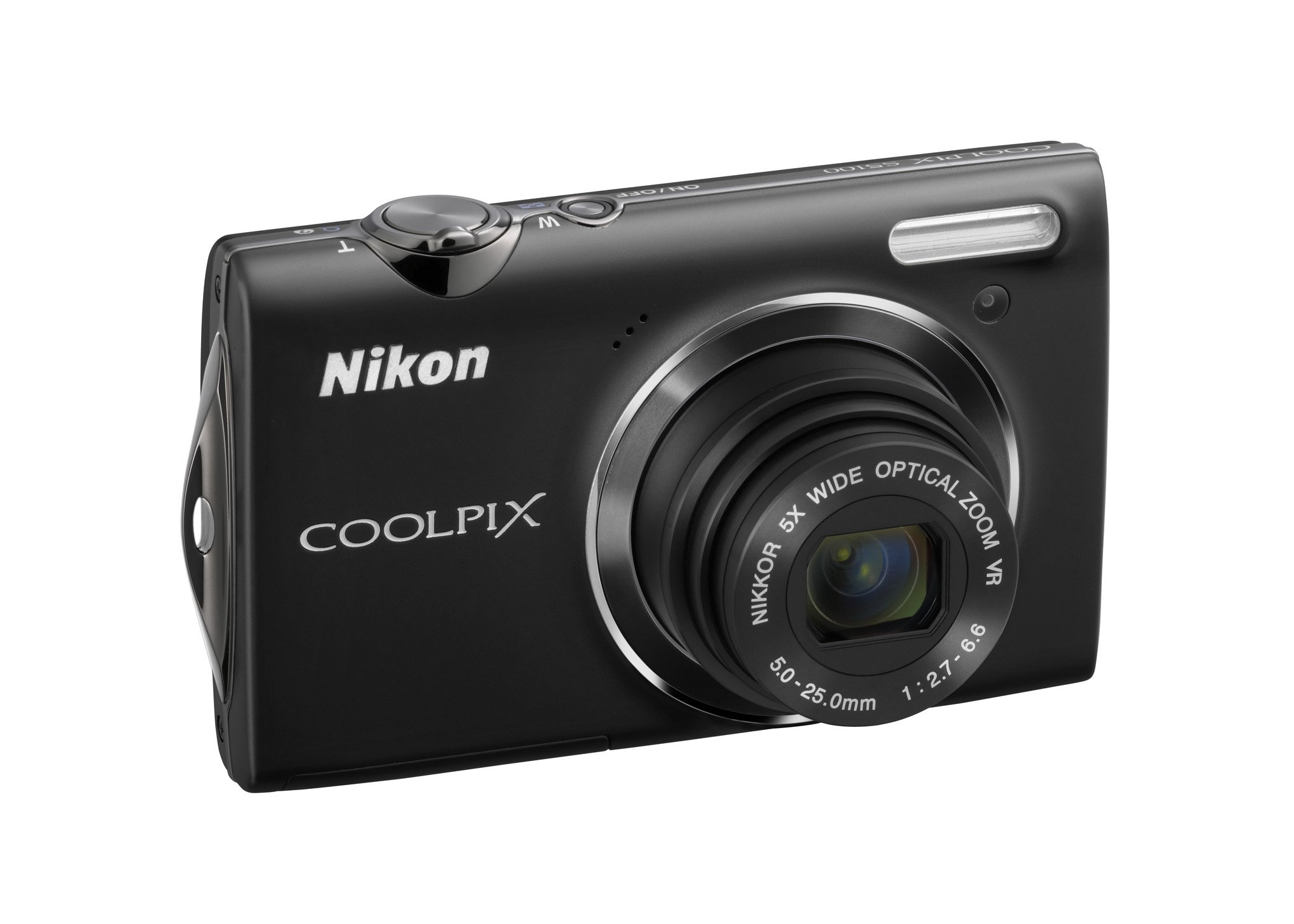 Nikon Coolpix S5100 12MP Digital Camera with 5x Optical Zoom, Vibration Reduction (VR) & 2.7-Inch LCD - Black | Compact Point & Shoot Camera for Travel, Family Events & Everyday Photography