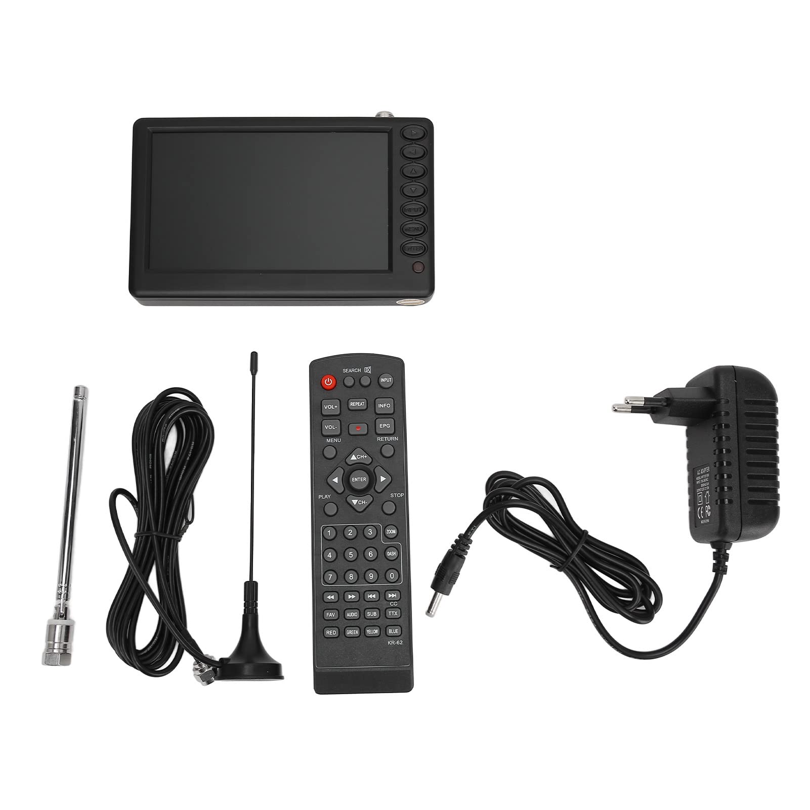 5 Inch Portable LCD TV Monitor with Rechargeable Battery - HD Wireless TV with Sensitivity Tuner for Fishing, Driving, Camping & Travel | Perfect for Outdoor Adventures, Road Trips & Holiday Entertainment
