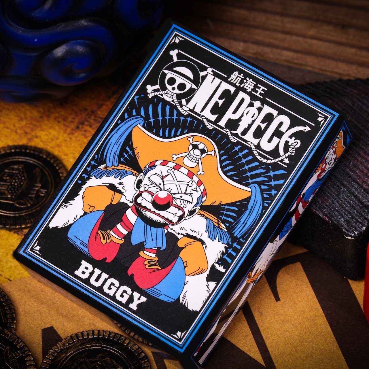 One Piece Playing Cards - Buggy the Clown Anime Deck | Official Licensed Collectible Card Game for Fans | Perfect for Game Nights, Cosplay Events & Anime Conventions