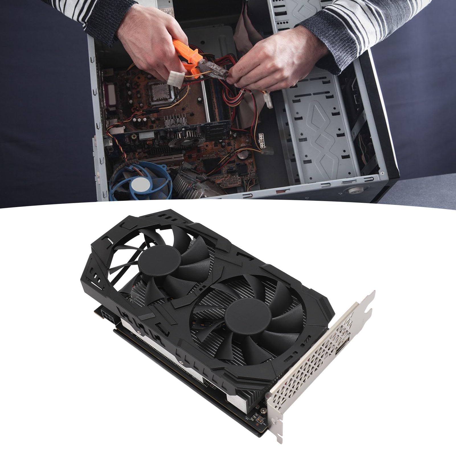 Annadue RX 560 XT 8GB GDDR5 256-Bit PCIe 3.0 Gaming Graphics Card with Dual Cooling Fans - HDMI, DP, DVI Ports for PC Gaming, Video Editing & 4K Streaming
