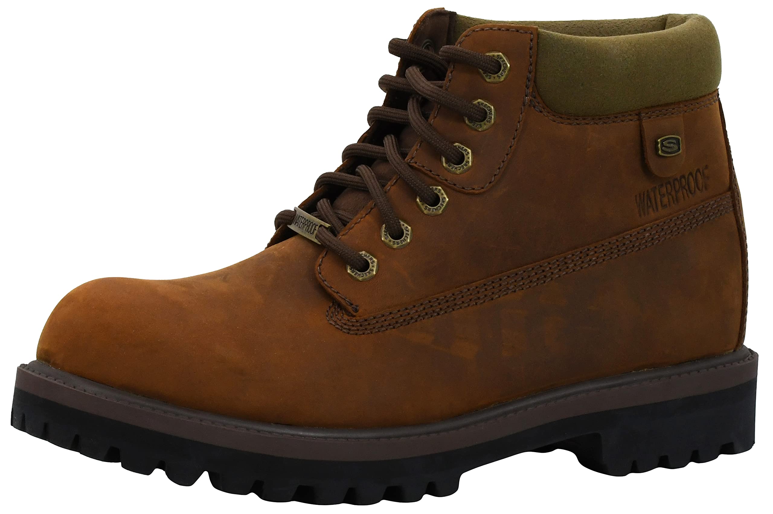 Skechers Men's Verdict Waterproof Work Boots - Slip Resistant, Comfortable & Durable for Construction, Hiking & Outdoor Activities
