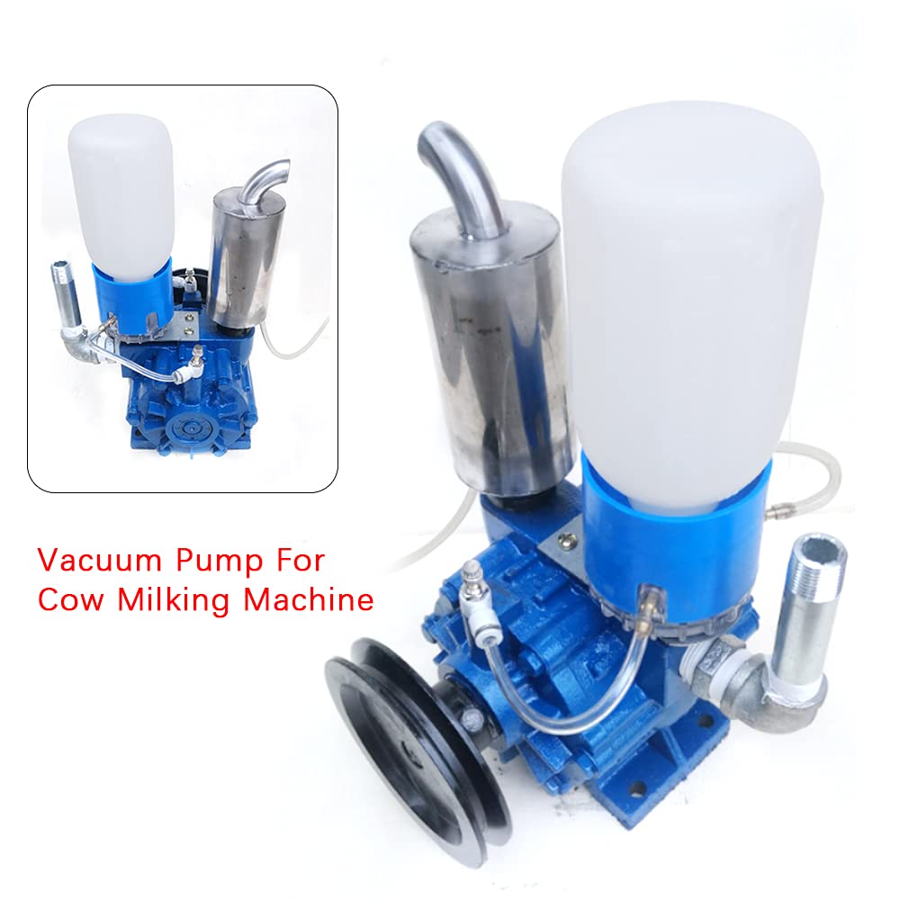 Portable 250L/min Vacuum Pump for Cow & Goat Milking Machine - Livestock Milking Equipment for Bucket, Tank & Barrel - Perfect for Dairy Farms, Small Ranches & Homesteads