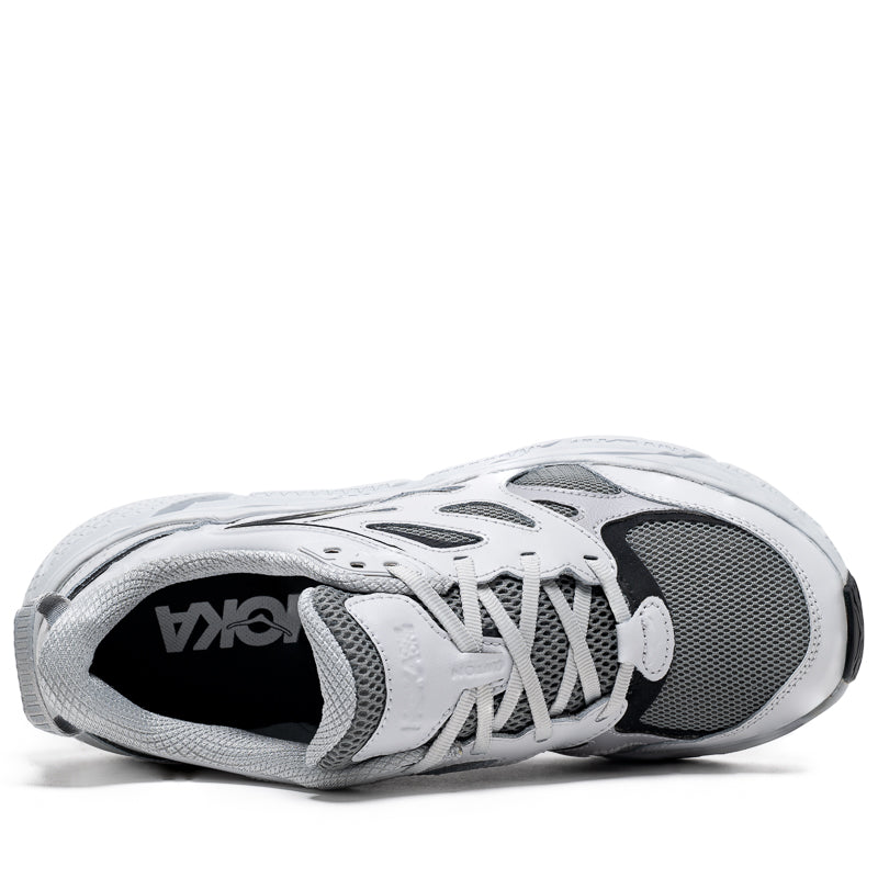 Hoka Clifton L Running Shoes for Men & Women - Lightweight Athletic Sneakers in Stellar Grey/Stardust | Perfect for Jogging, Gym Workouts & Daily Walking
