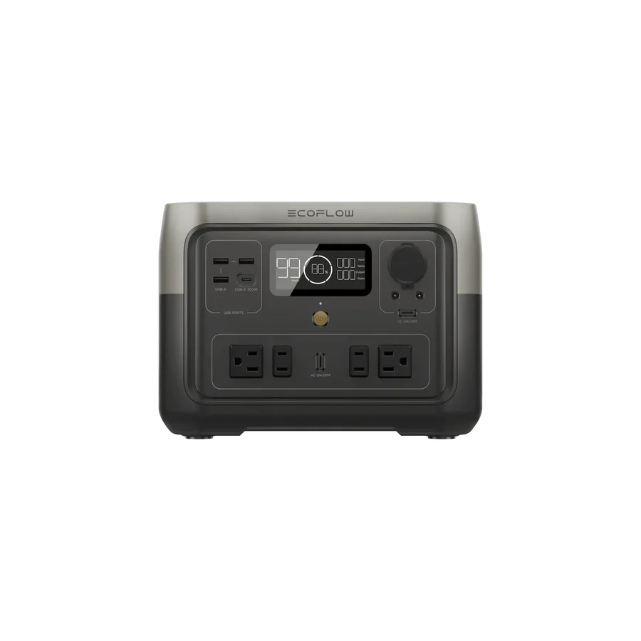EcoFlow RIVER 2 Max Portable Power Station with 160W Solar Panel | Solar Generator for Camping, RV, Emergency Backup & Off-Grid Power Supply