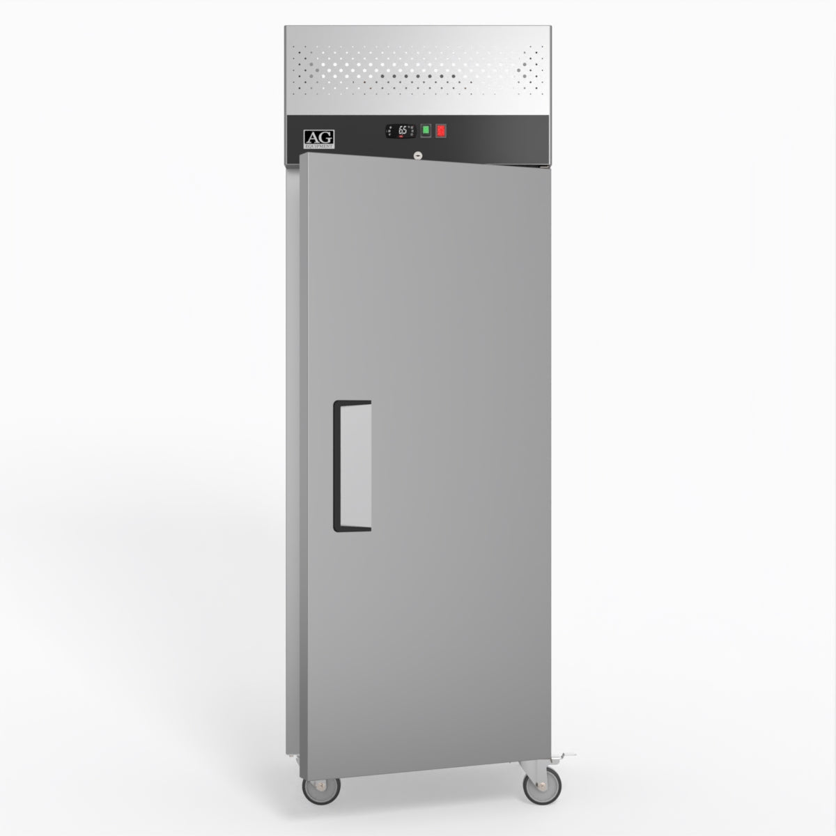 AG 429 Liter Upright Single Door Stainless Steel Commercial Freezer GNX400BT - Perfect for Restaurants, Grocery Stores, and Catering Businesses