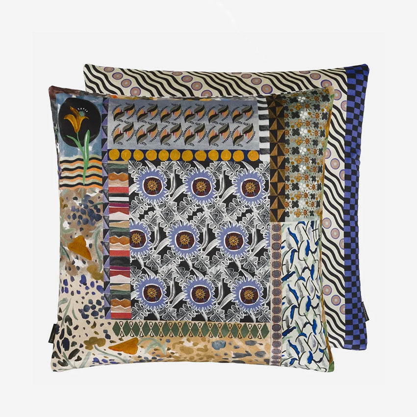 Christian Lacroix Bohemian Rhapsody Mosaique Decorative Pillow Cover 50x50cm - Luxury Bohemian Home Decor for Living Room, Bedroom, or Nursery