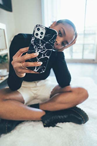 FELONY CASE iPhone 13 Pro Max Case - Premium Black Marble Protective Cover with Wireless Charging, Anti-Scratch & Shockproof Design - Perfect for Daily Use, Travel & Outdoor Activities